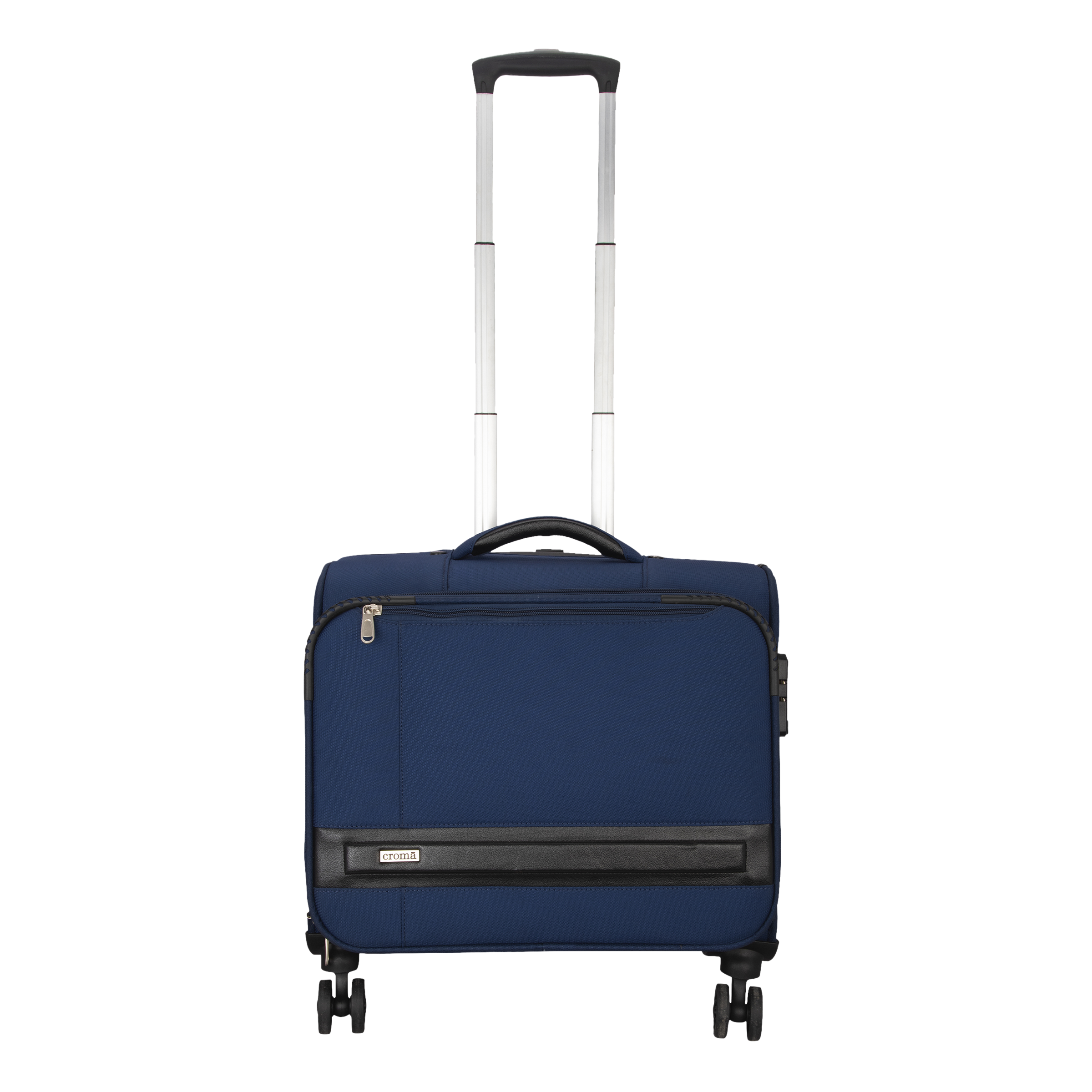 Croma Laptop Trolley Bag (Cabin Size, 360-Degree Wheels, CRSTT14TBA264402, Navy Blue)_5