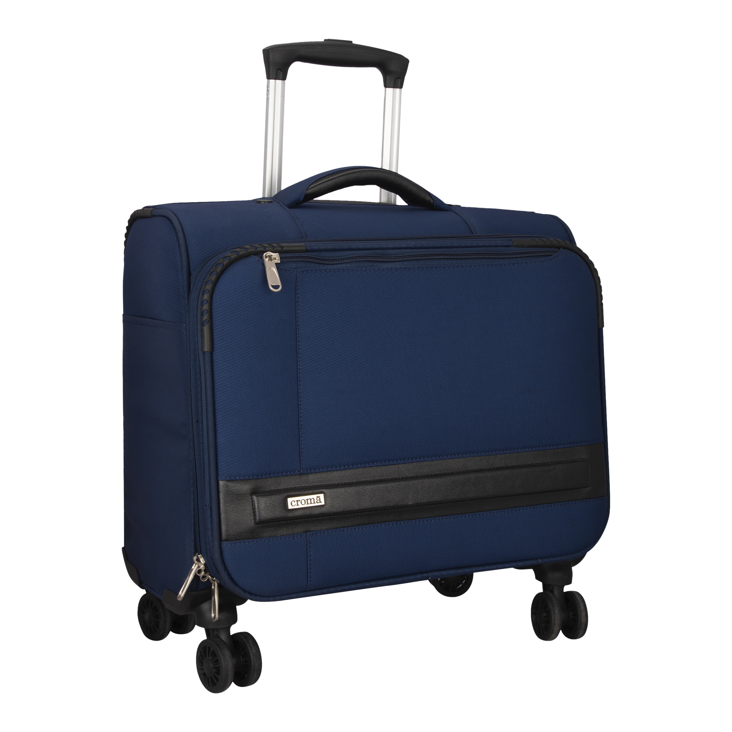 Croma Laptop Trolley Bag (Cabin Size, 360-Degree Wheels, CRSTT14TBA264402, Navy Blue)_8