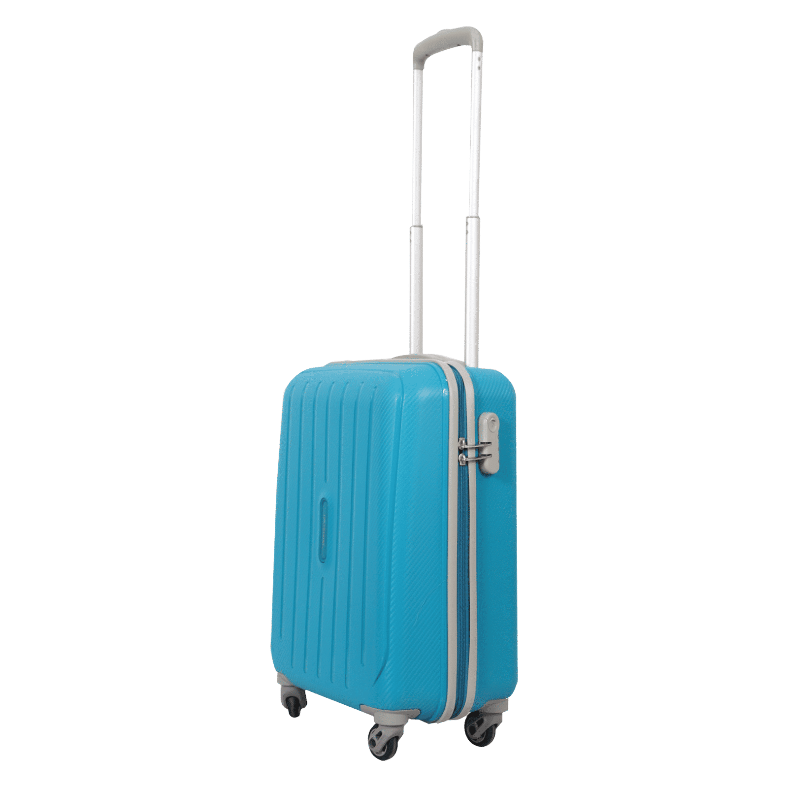 ARISTOCRAT Nitron 55 Litres Polycarbonate Trolley Bag (Number Lock Mechanism, NITRON55TBL, Blue)_9