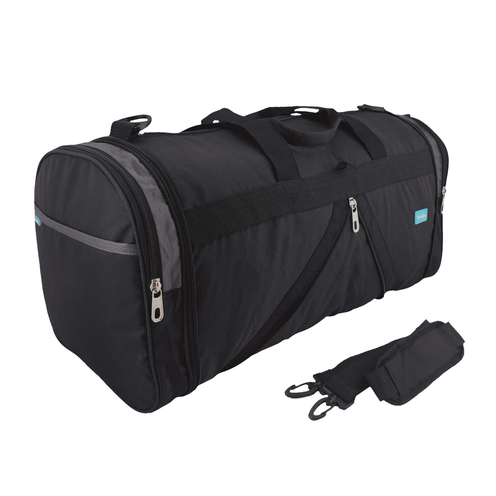 Traveldoo Polyster Duffle Bag (Water Proof, DB0100, Black)_6