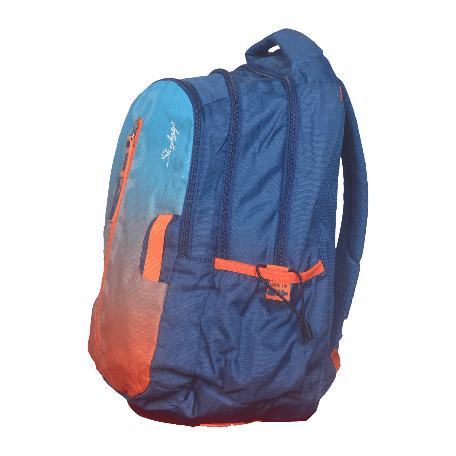 Skybags DRIP PLUS 02 32 Litres Polyurethane Backpack (Stylized Rubber Puller, BPDRPL2TEL, Teal/Red)_3