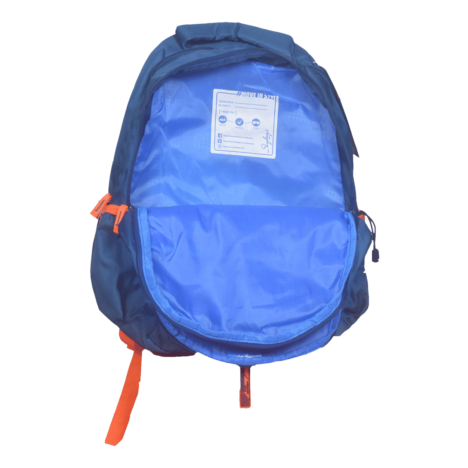 Skybags DRIP PLUS 02 32 Litres Polyurethane Backpack (Stylized Rubber Puller, BPDRPL2TEL, Teal/Red)_4