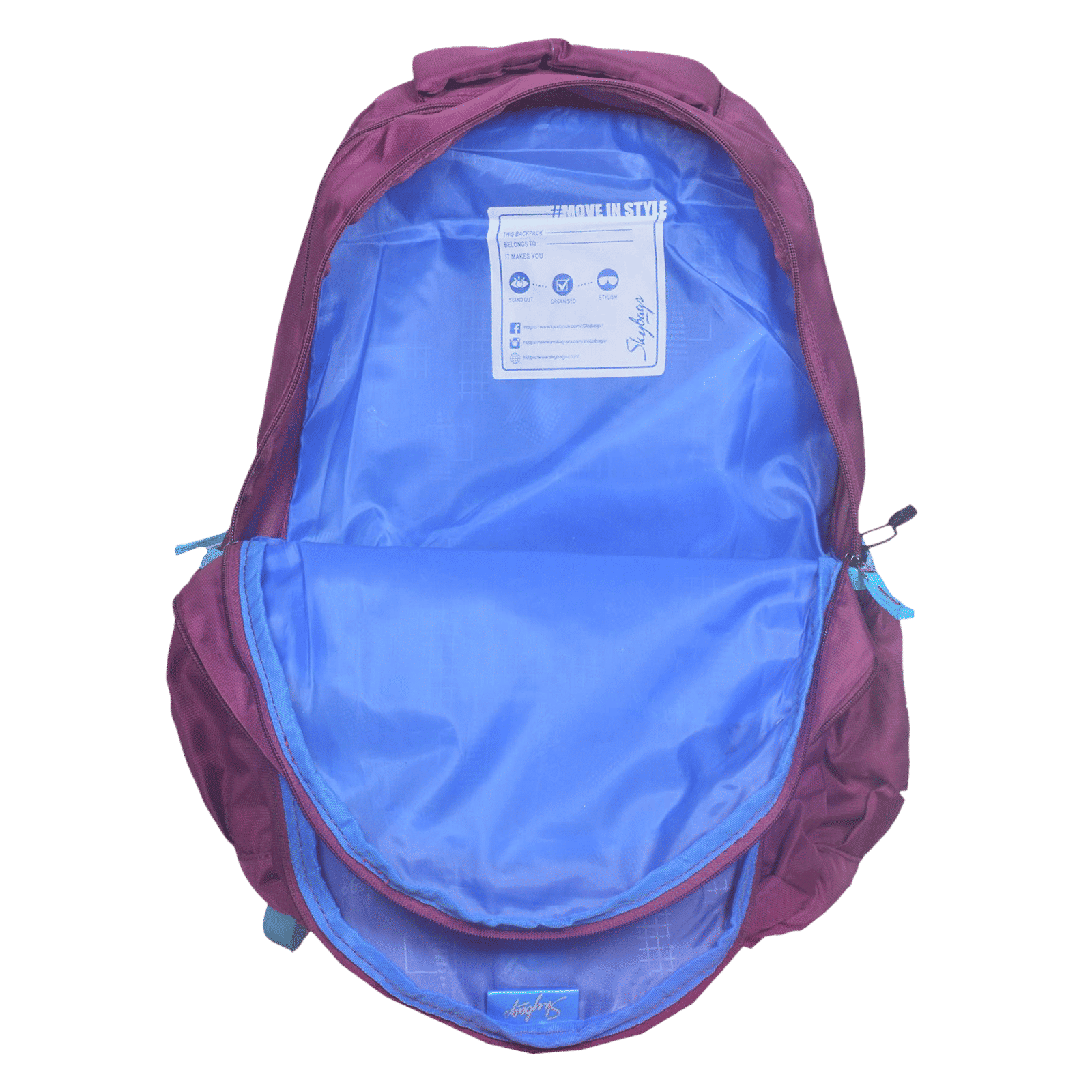 Skybags DRIP PLUS 07 32 Litres Polyurethane Backpack (Stylized Rubber Puller, BPDRPL7PPL, Purple) Skybags DRIP PLUS 07 32 Litres Polyurethane Backpack (Stylized Rubber Puller, BPDRPL7PPL, Purple)_4