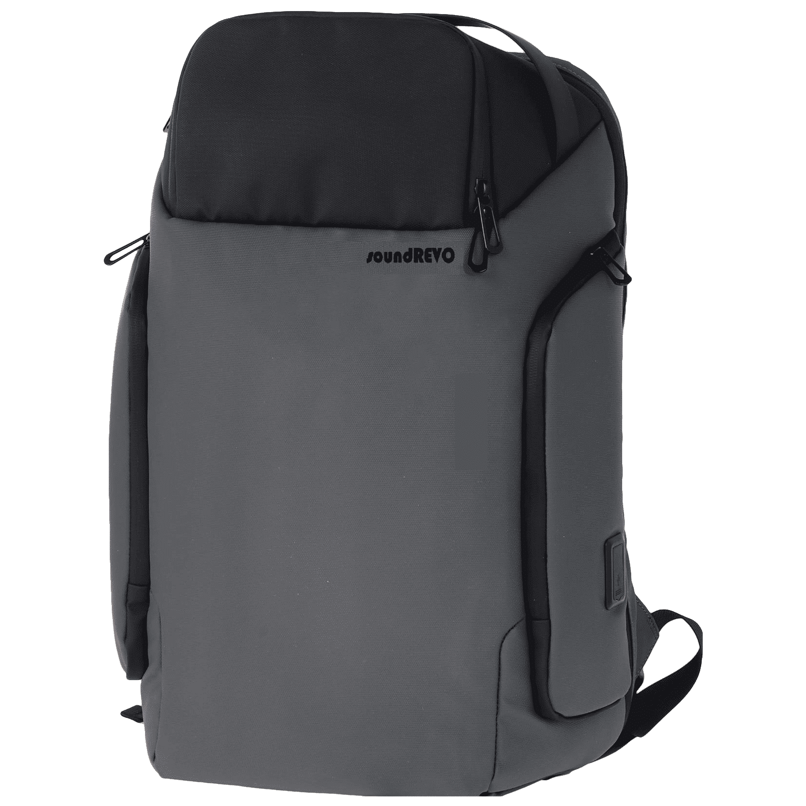 SoundRevo 21 Litres Polyester Backpack ( Water Resistant, SRSC21GBKA0165, Grey )_1