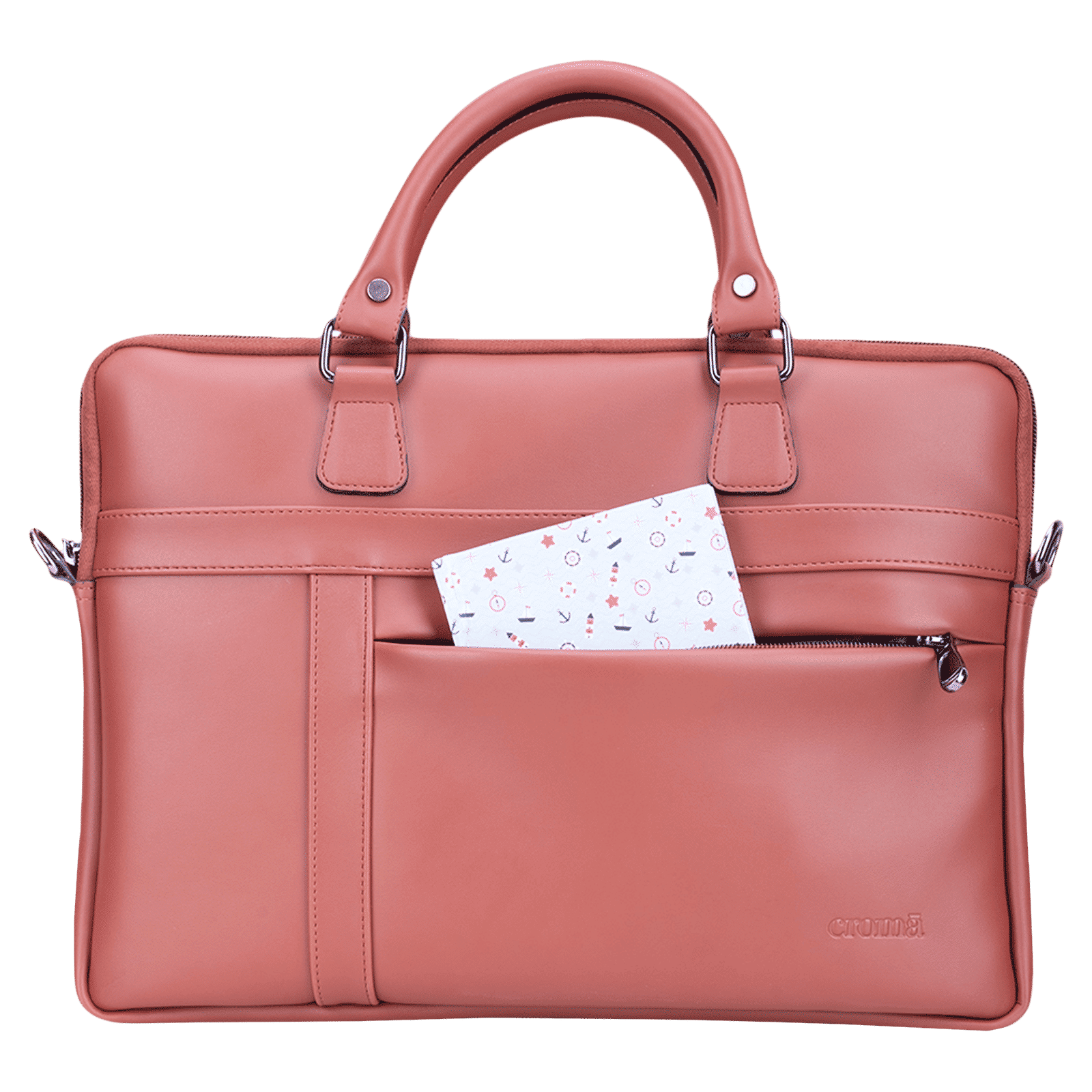 Croma PU Foam Leather Laptop Sling Bag for 14 Inch Laptop (Water Resistant, Tan) Croma PU Foam Leather Laptop Sling Bag for 14 Inch Laptop (Water Resistant, Tan)_5