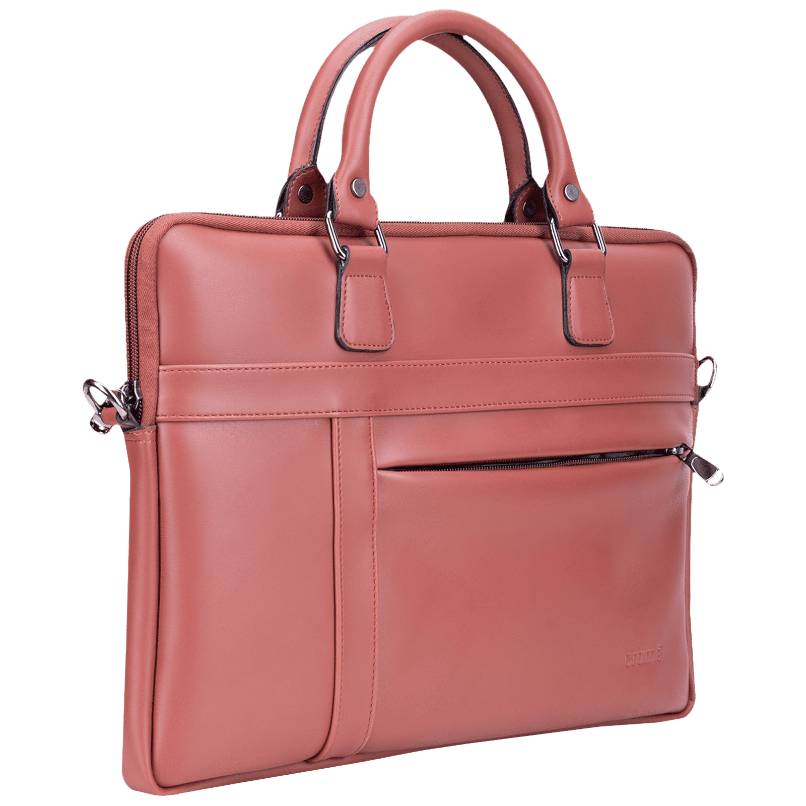 Croma PU Foam Leather Laptop Sling Bag for 14 Inch Laptop (Water Resistant, Tan) Croma PU Foam Leather Laptop Sling Bag for 14 Inch Laptop (Water Resistant, Tan)_3