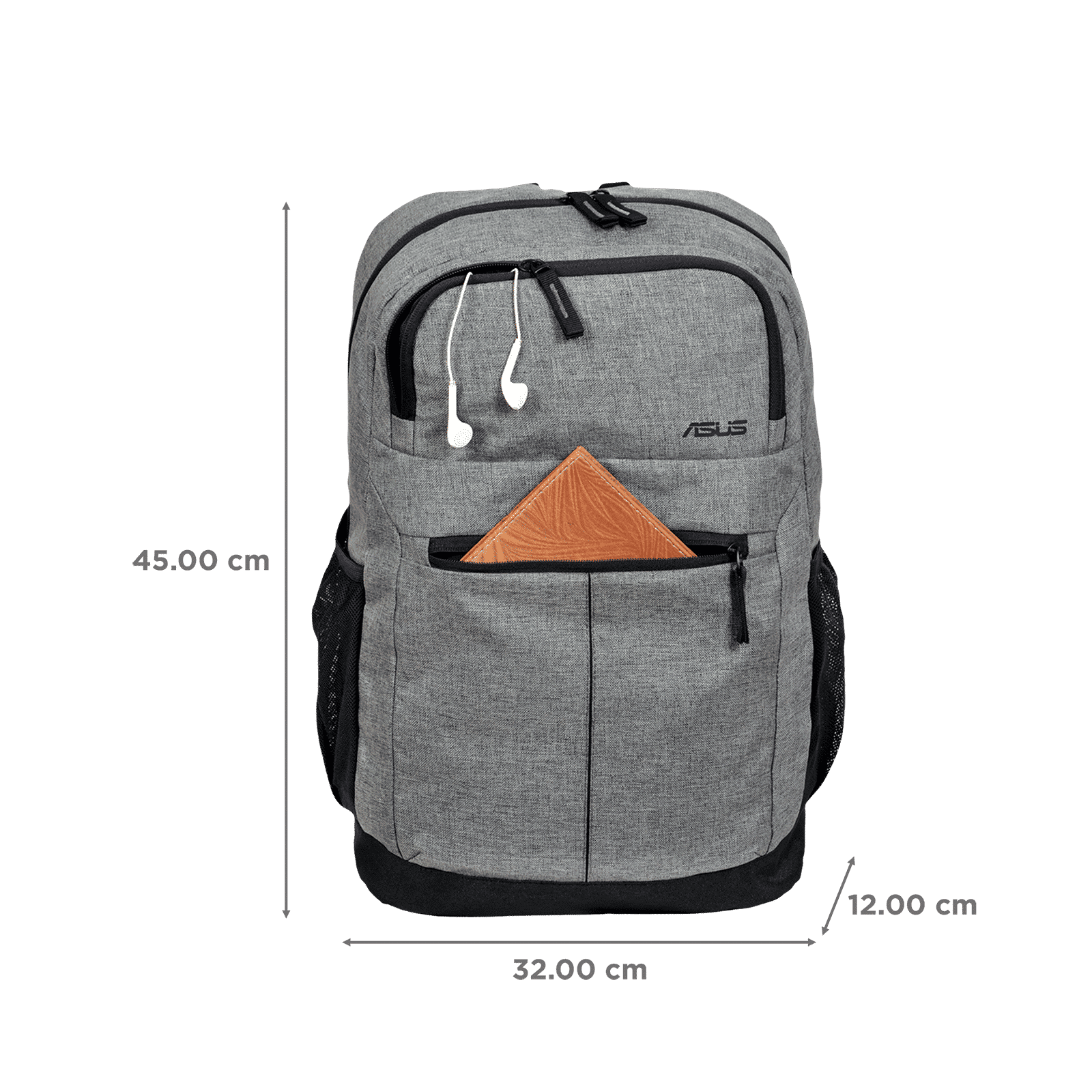 ASUS 90XB08Y0BBP000 Laptop Backpack for 16 Inch Laptop (Mesh Padded Back, Grey)_3