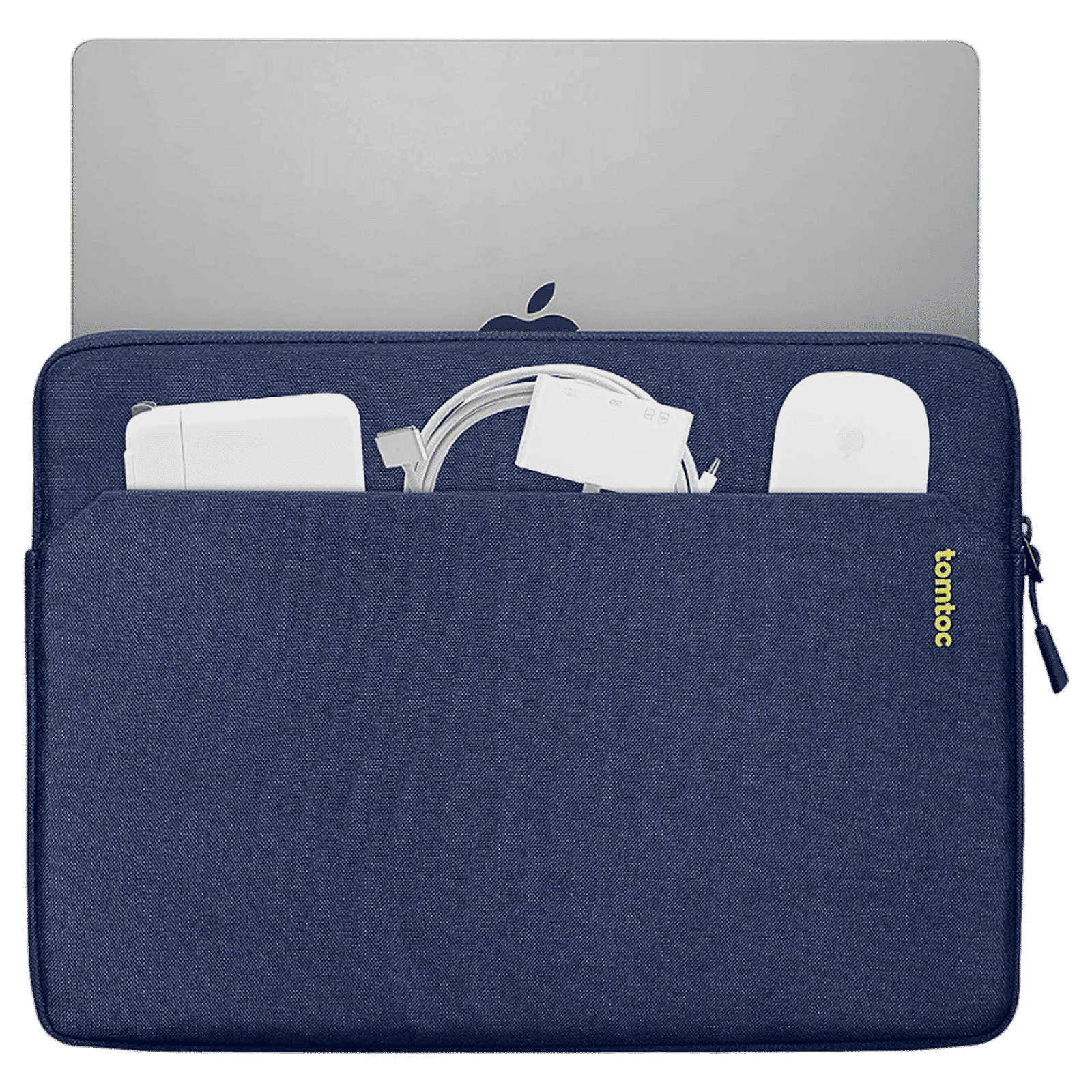 tomtoc Light A18 Recycled Fabric Laptop Sleeve for 14 Inch Laptop (Water Resistant, Dark Blue) tomtoc Light A18 Recycled Fabric Laptop Sleeve for 14 Inch Laptop (Water Resistant, Dark Blue)_4