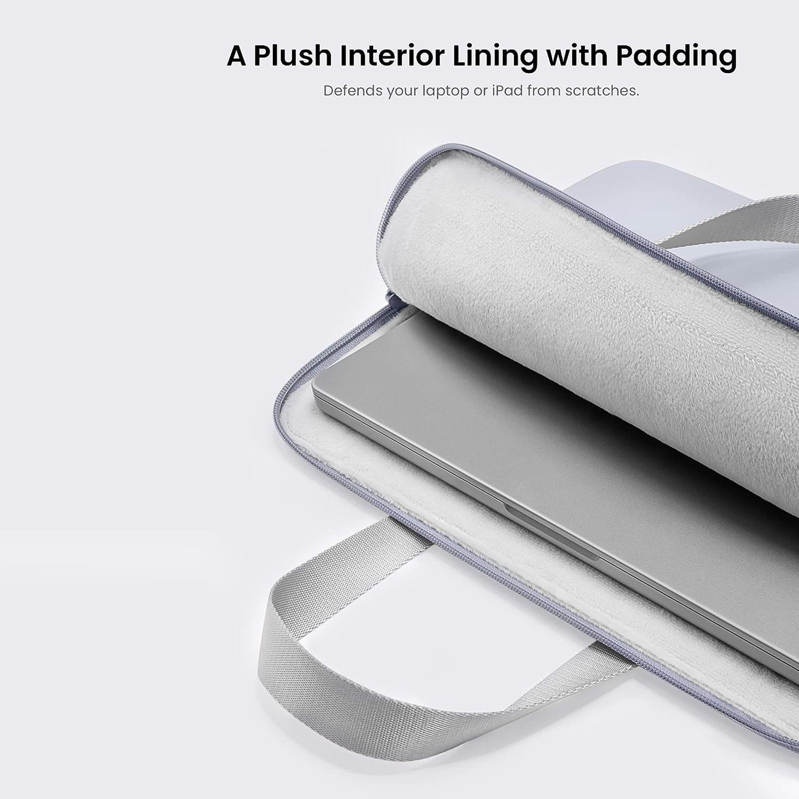 tomtoc A21 Polyethylene Terephthalate Laptop Sleeve for 15 Inch Laptop (Robust Protection, Blue)_4