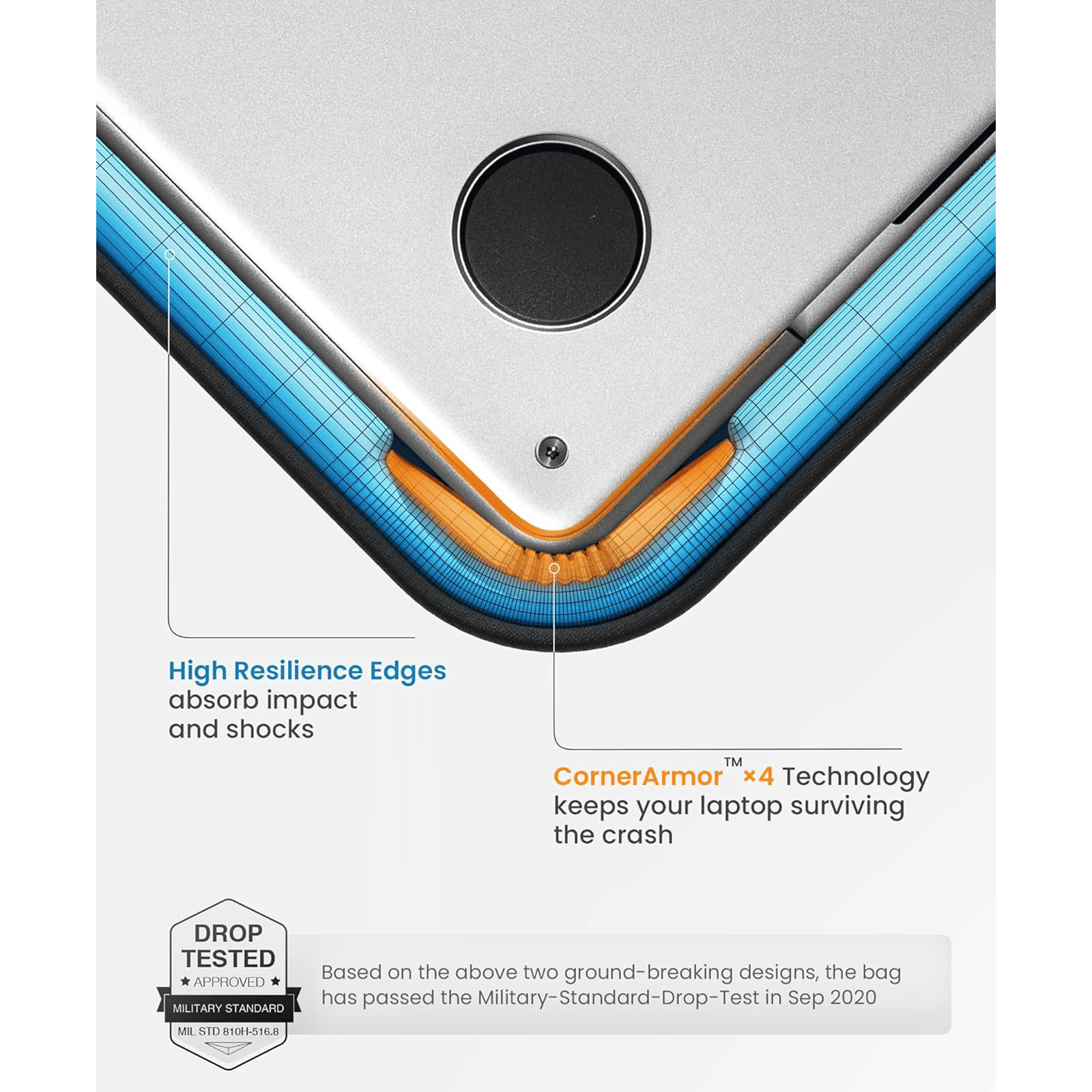 tomtoc A13D2B2 Recycled Fabric Laptop Sleeve for 14 Inch Laptop (Water Resistant, Blue) tomtoc A13D2B2 Recycled Fabric Laptop Sleeve for 14 Inch Laptop (Water Resistant, Blue)_7