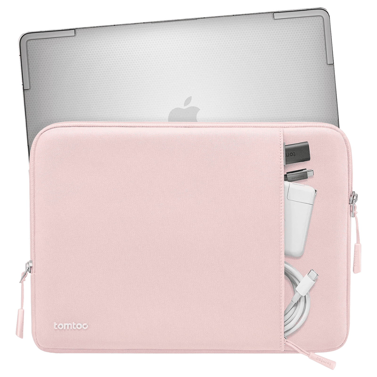 tomtoc A13D2P1 Nylon Laptop Sleeve for 14 Inch Laptop (Pink) tomtoc A13D2P1 Nylon Laptop Sleeve for 14 Inch Laptop (Pink)_4