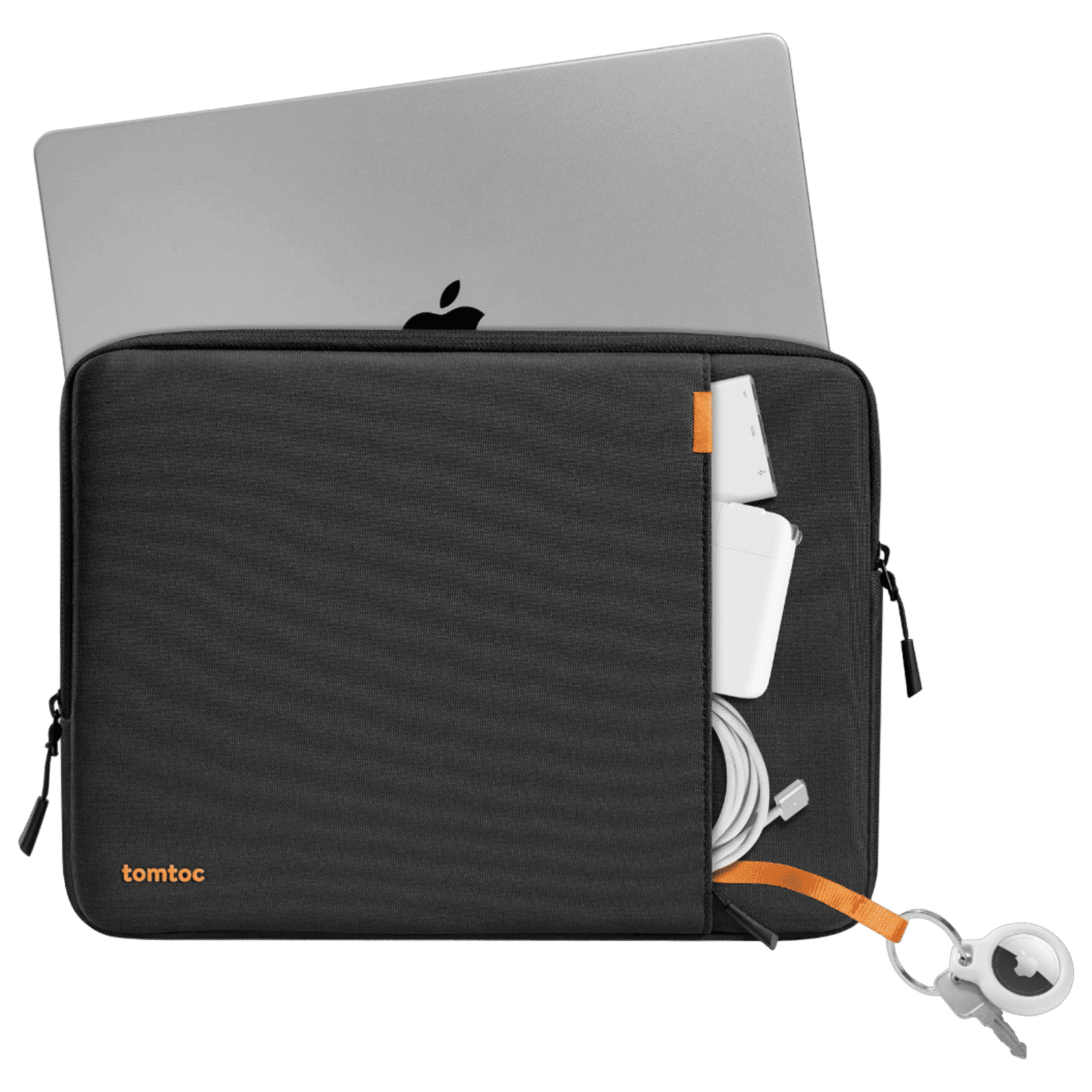 tomtoc Defender A13 Recycled Fabric Laptop Sleeve for 14 Inch Laptop (Military Grade Protection, Black)_4