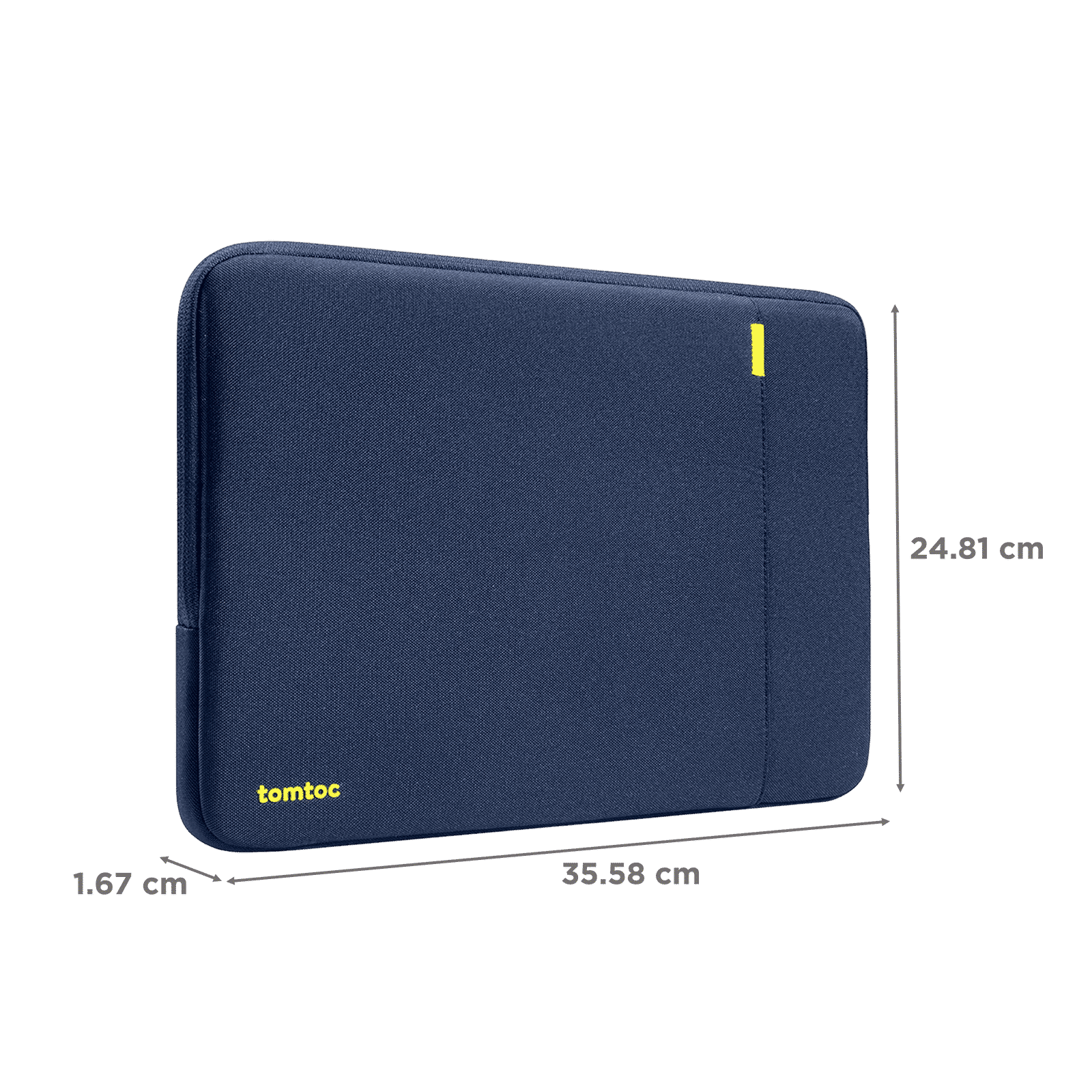 tomtoc Defender A13 Recycled Polyester Laptop Sleeve for 16 Inch Laptop (Military Grade Protection, Navy Blue)_2