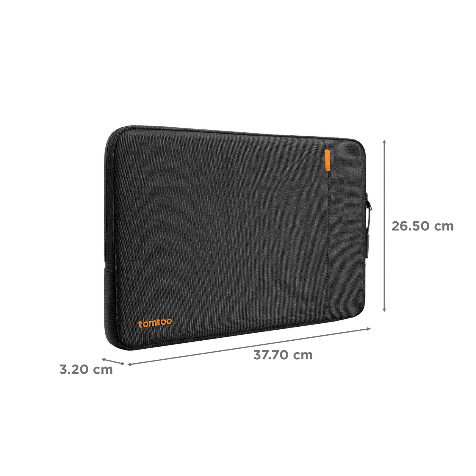 tomtoc Defender A13 Recycled Polyester Laptop Sleeve for 16 Inch Laptop (Military Grade Protection, Black) tomtoc Defender A13 Recycled Polyester Laptop Sleeve for 16 Inch Laptop (Military Grade Protection, Black)_2