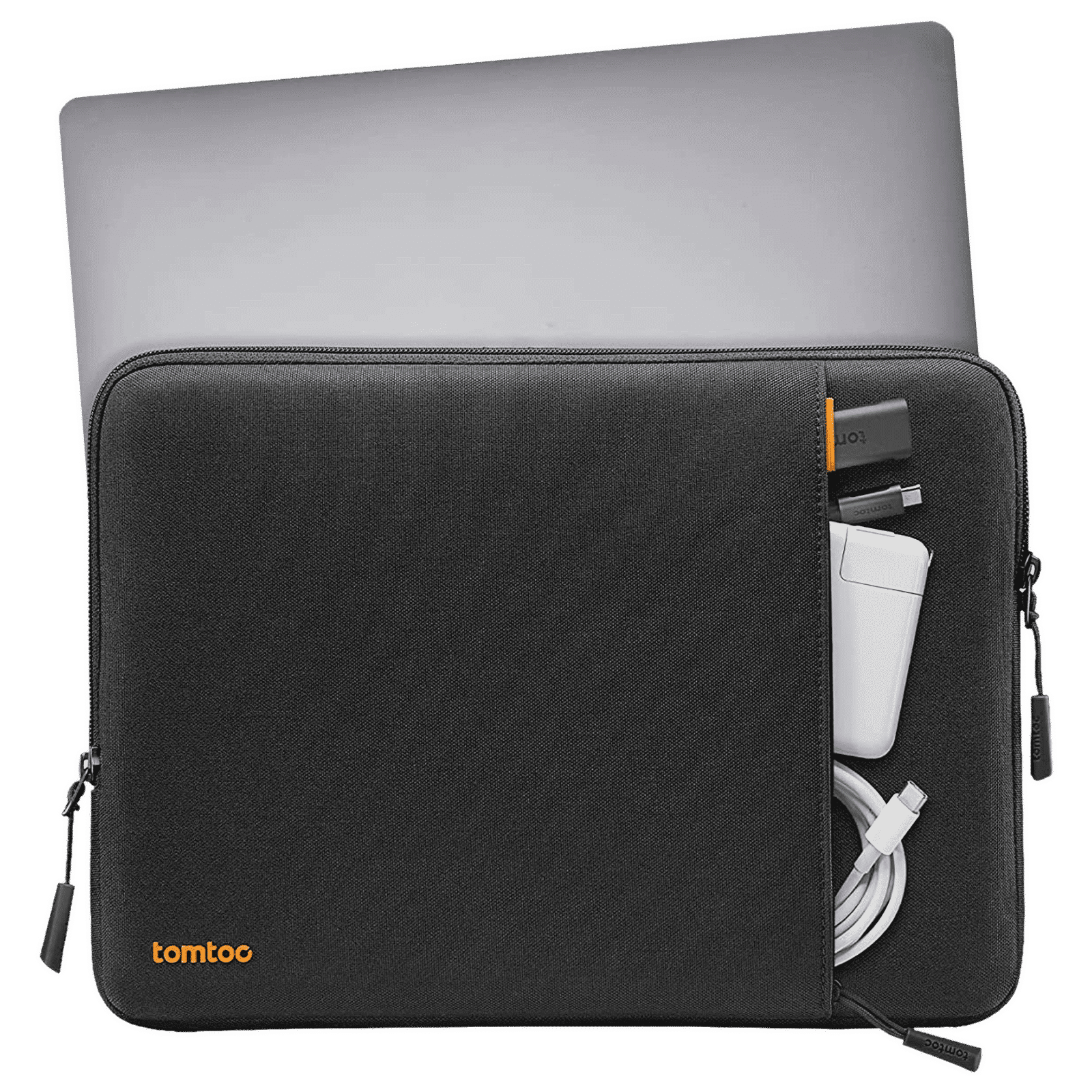 tomtoc Defender A13 Recycled Polyester Laptop Sleeve for 16 Inch Laptop (Military Grade Protection, Black) tomtoc Defender A13 Recycled Polyester Laptop Sleeve for 16 Inch Laptop (Military Grade Protection, Black)_4