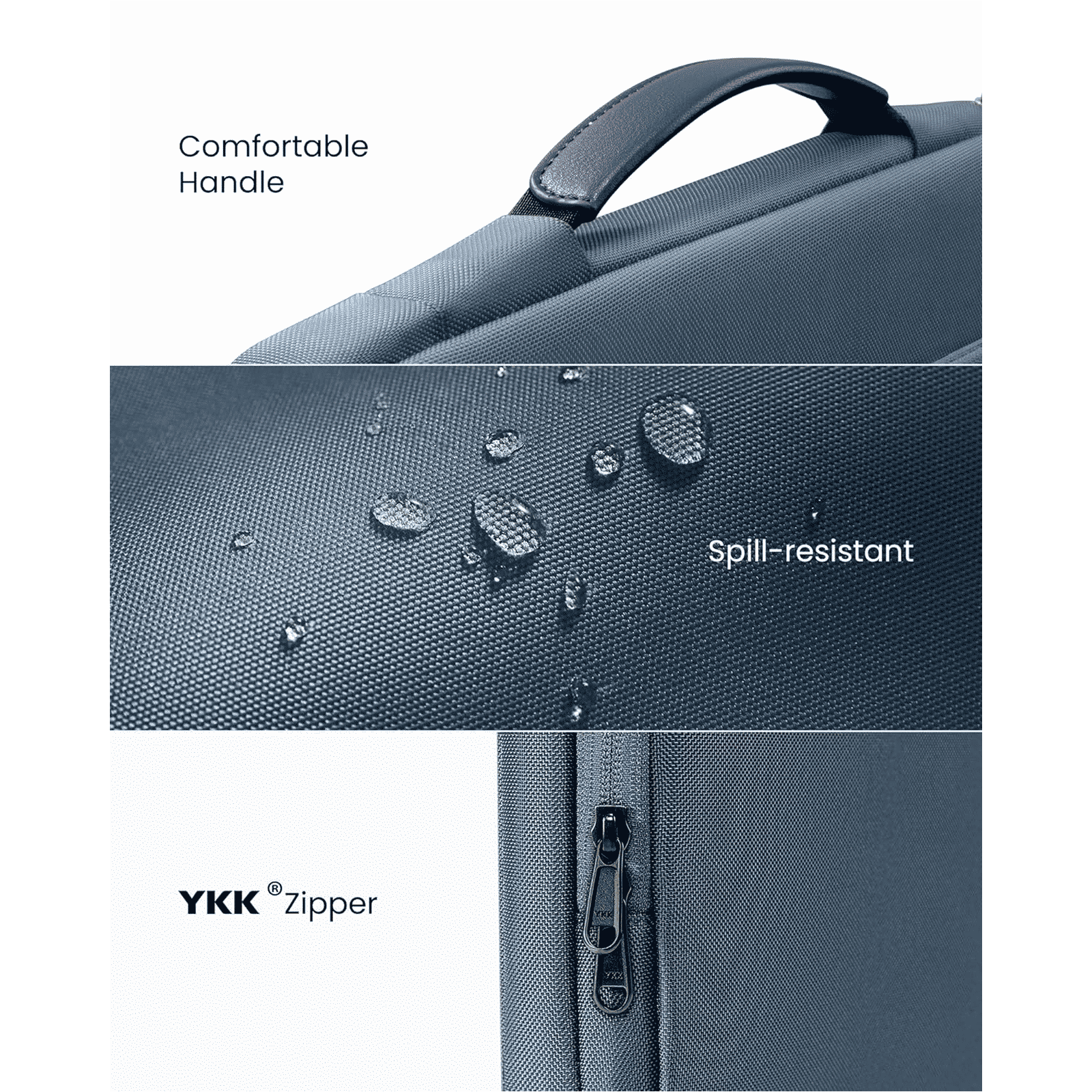 tomtoc A14 Recycled Polyester Laptop Sleeve for 14 Inch Laptop (360 Superior Protection, Ashes Blue)_5