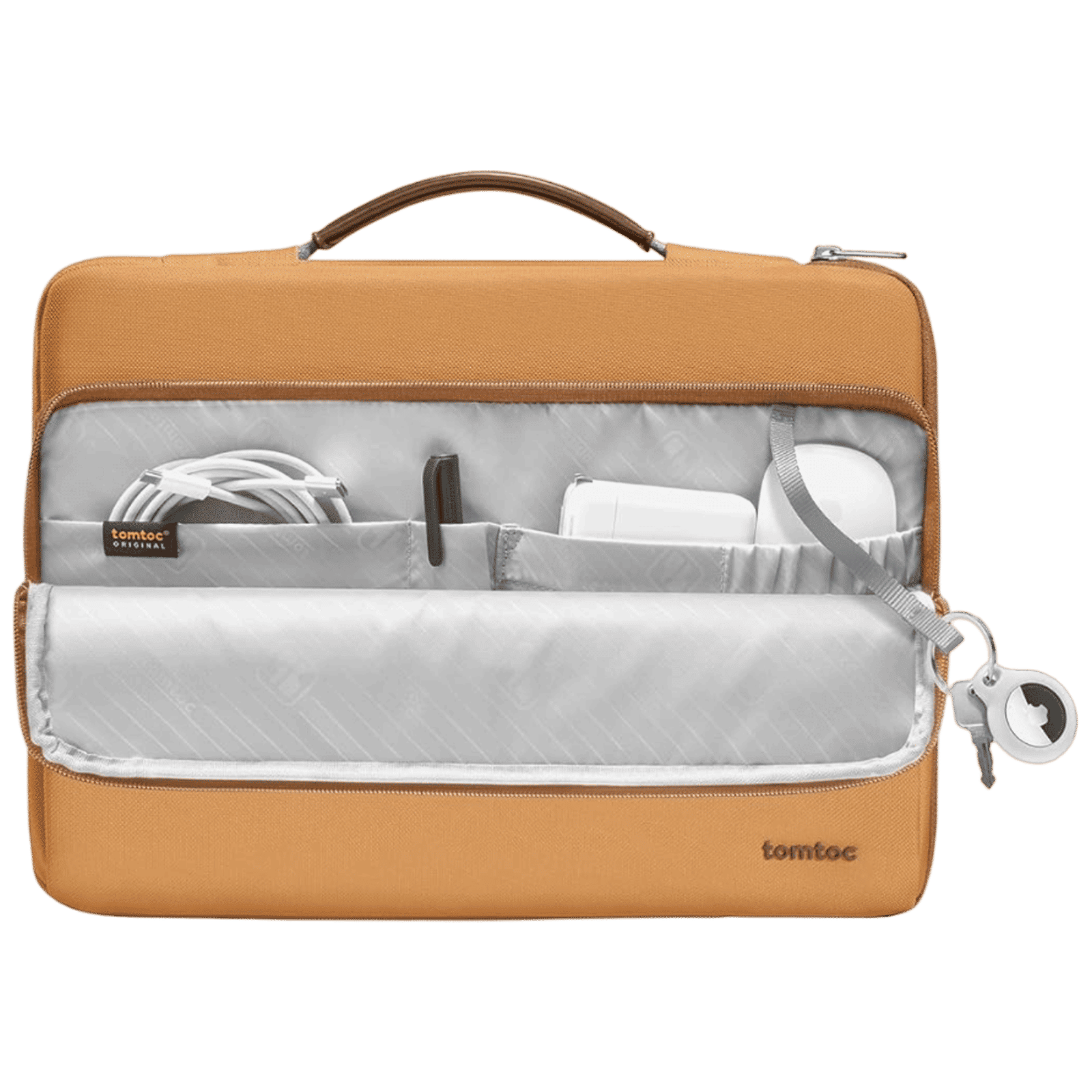 tomtoc A14 Recycled Polyester Laptop Sleeve for 14 Inch Laptop (360 Superior Protection, Bronze)_2