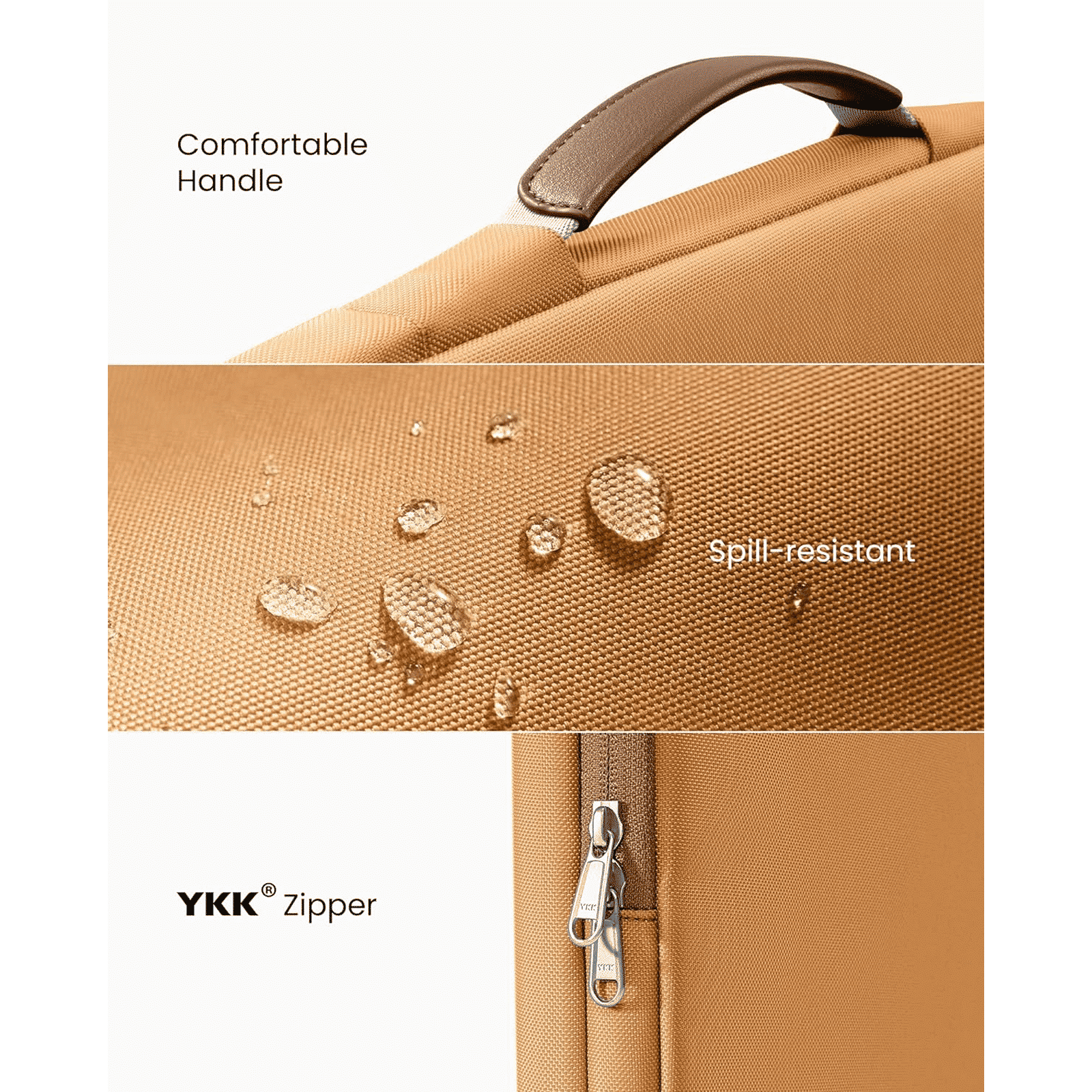 tomtoc A14 Recycled Polyester Laptop Sleeve for 14 Inch Laptop (360 Superior Protection, Bronze)_5