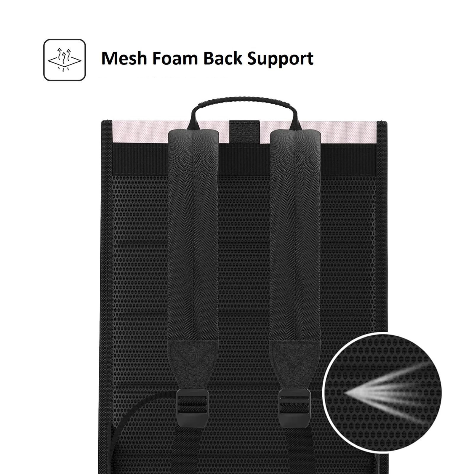 soundREVO SRMBCPN01 Polyester Laptop Backpack for 15.6 Inch Laptop (Hard Shell Design, Pink)_7