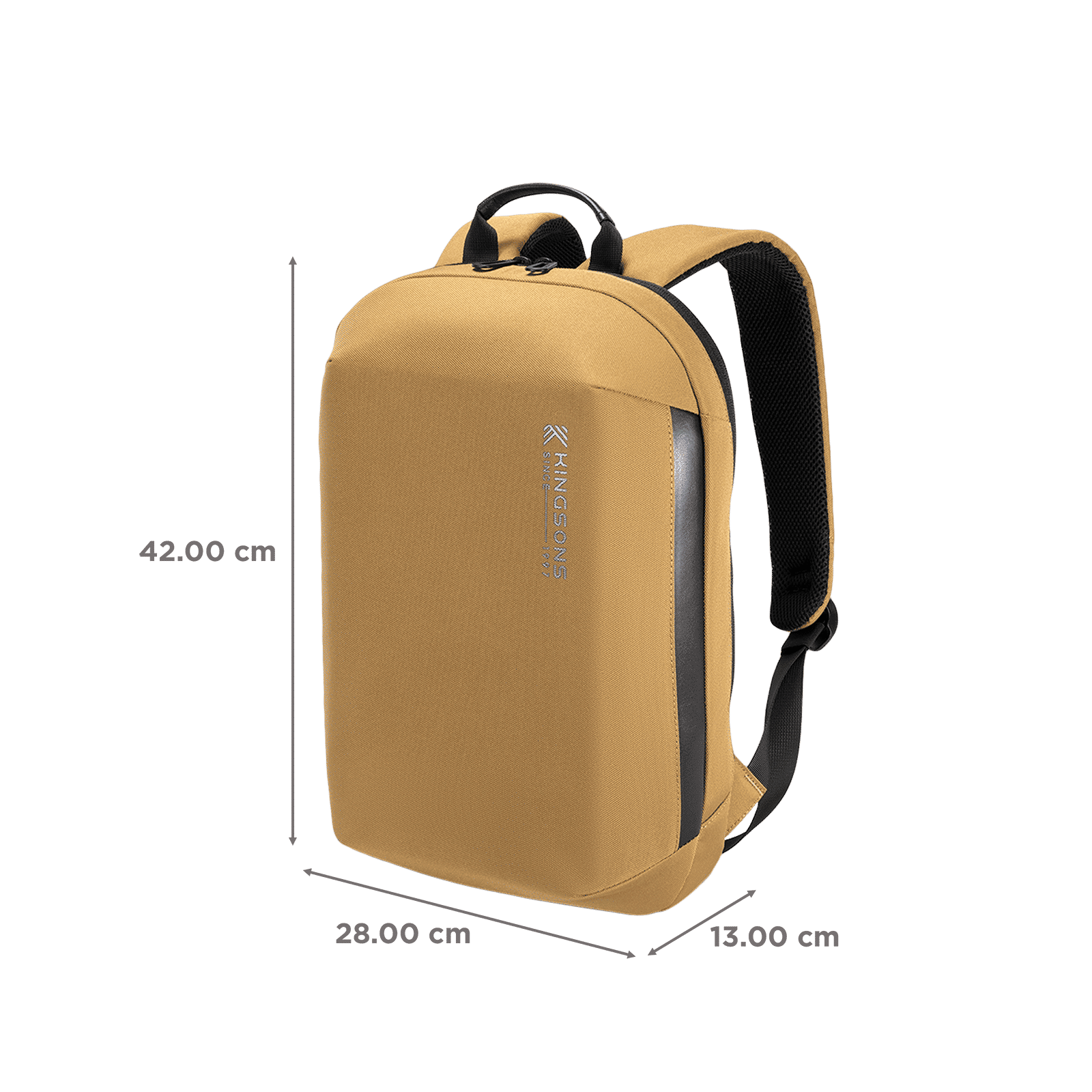 Kingsons KSMBCMS03 Polyester Laptop Backpack for 15.6 Inch Laptop (13 L, Adjustable Shoulder Straps, Mustard) Kingsons KSMBCMS03 Polyester Laptop Backpack for 15.6 Inch Laptop (13 L, Adjustable Shoulder Straps, Mustard)_3