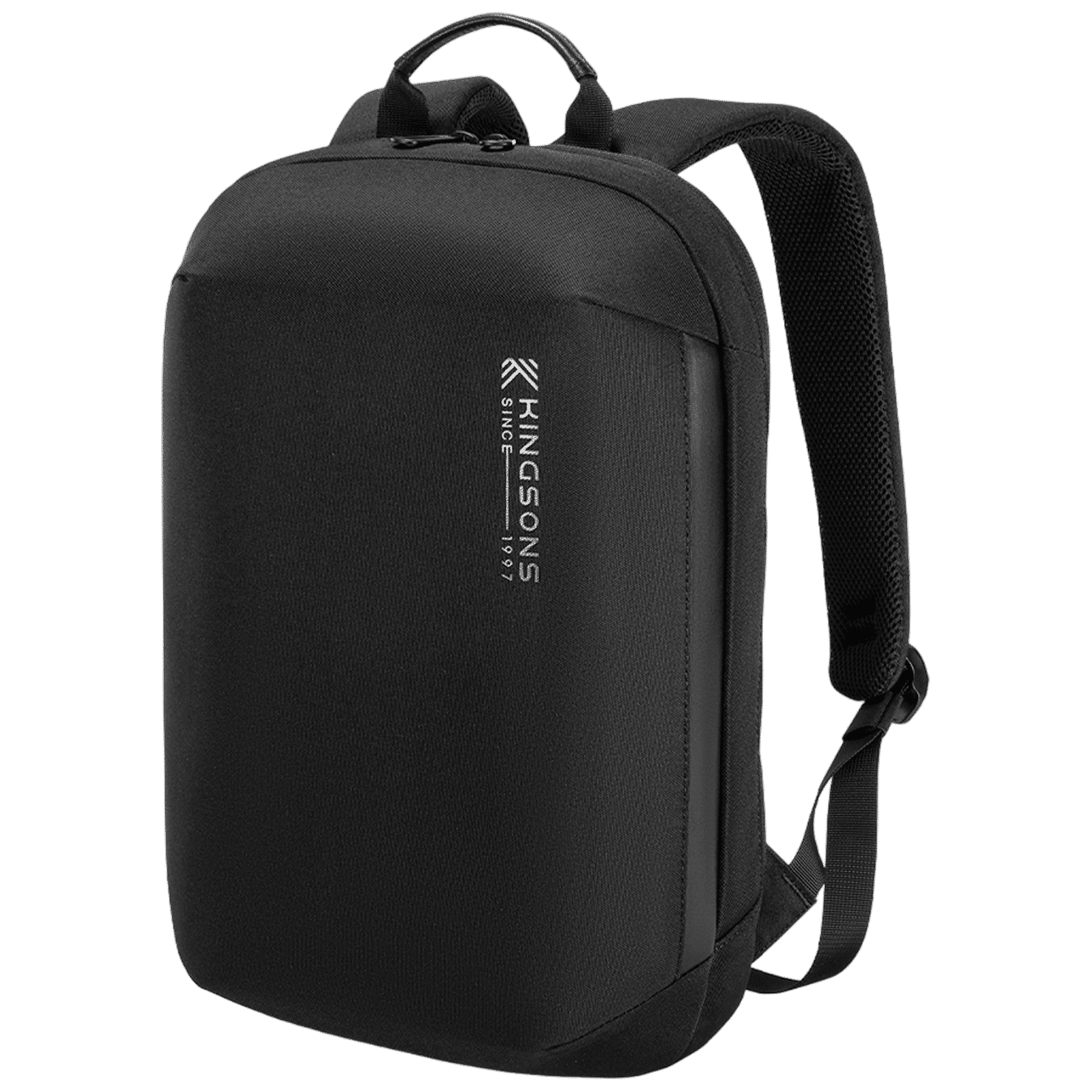 Kingsons KSMBCBK Polyester Laptop Backpack for 15.6 Inch Laptop (13 L, Water Resistant, Black)_1
