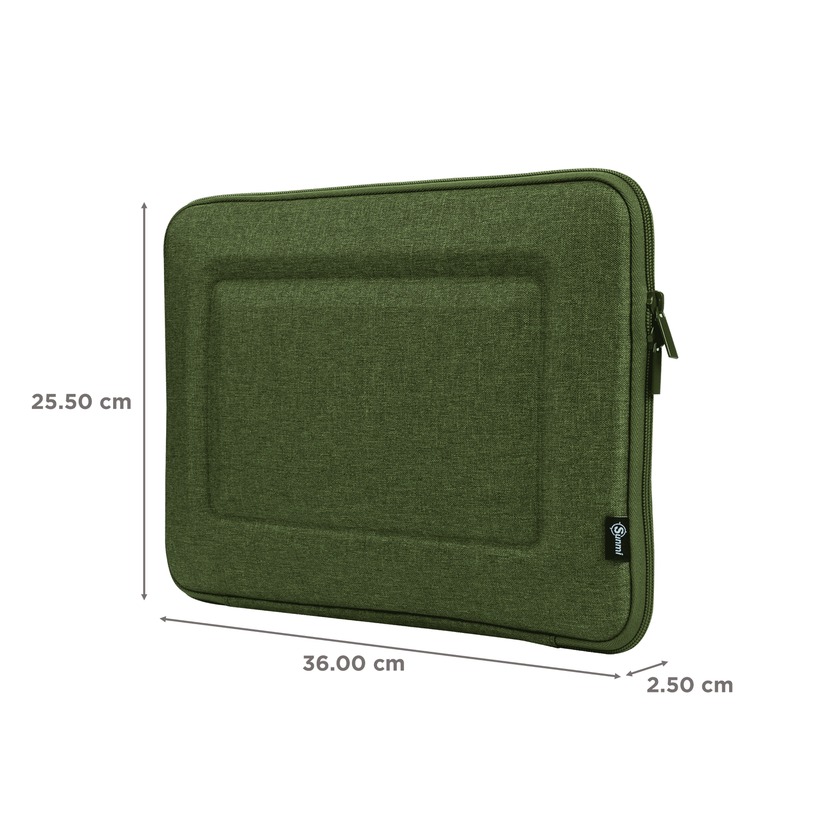 Sunmi SNMBCGR05 Polyester Laptop Hard Shell Sleeve for 14 Inch Laptop (Inner Smooth Velvet Lining, Green)_3