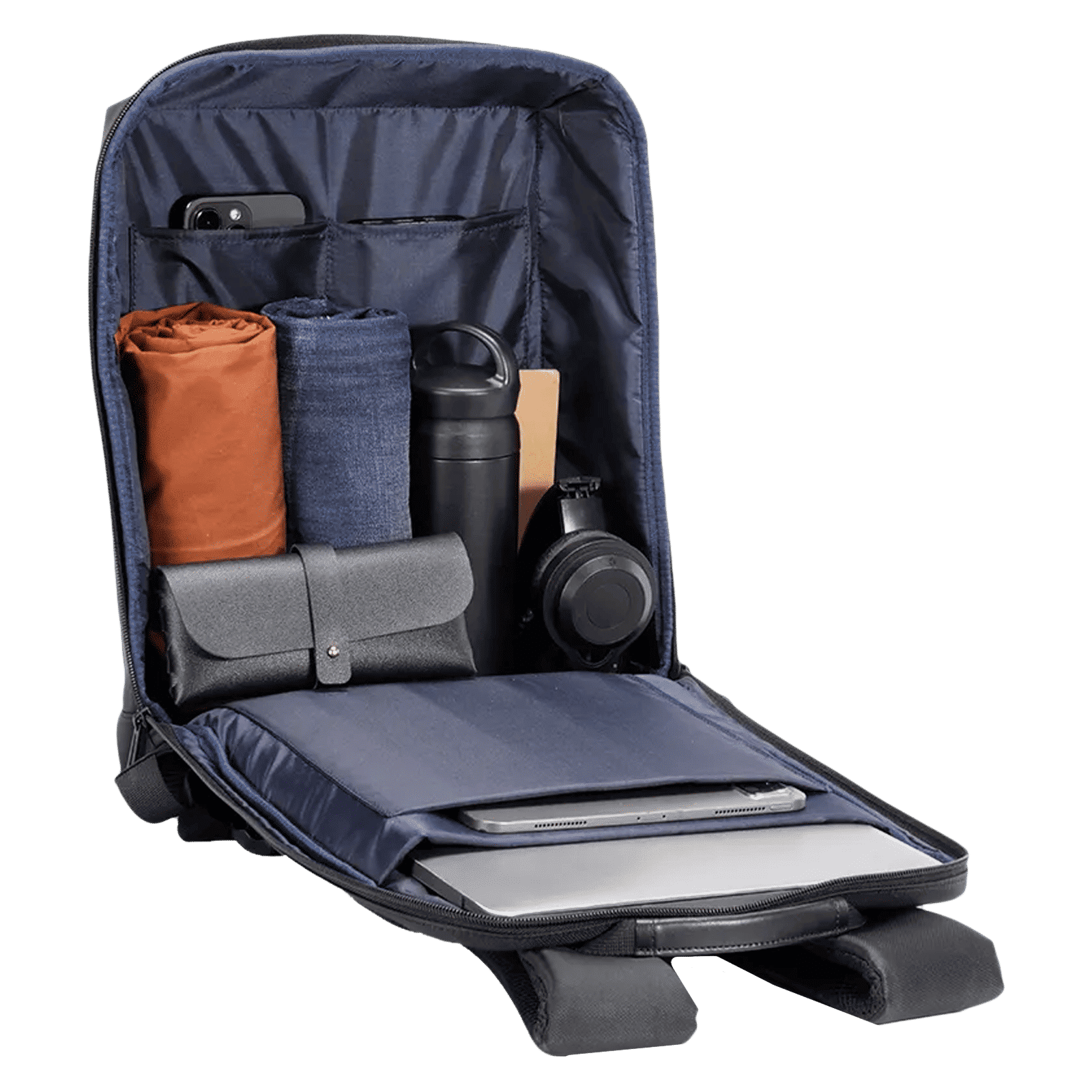 Kingsons KSSTYBK07 Polyester Backpack for 15.6 Inch Laptop (15 L, Anti-Theft, Black)_5