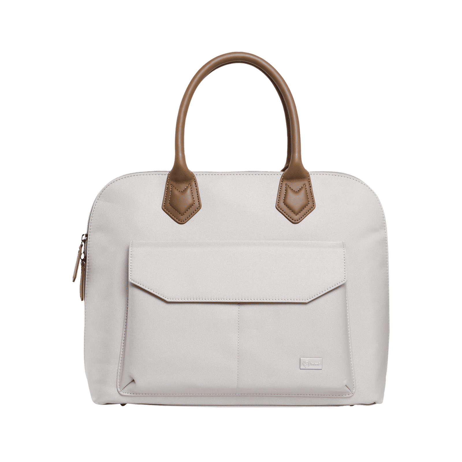 Sunmi Charmer Polyester Sling Bag for 14 Inch Laptop (10 L, Water Resistant, Off White)_1