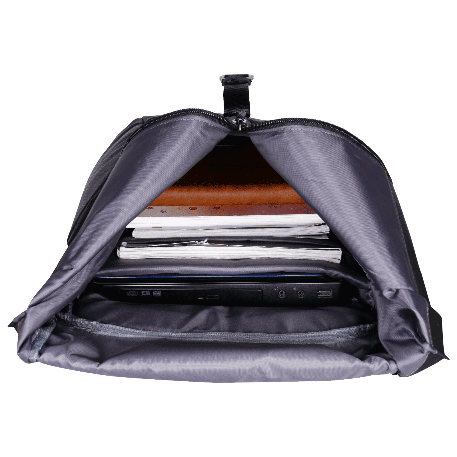 Kingsons KSWFBK09 Polyester Laptop Backpack for 15.6 Inch Laptop (23 L, Water Resistant, Black)_4