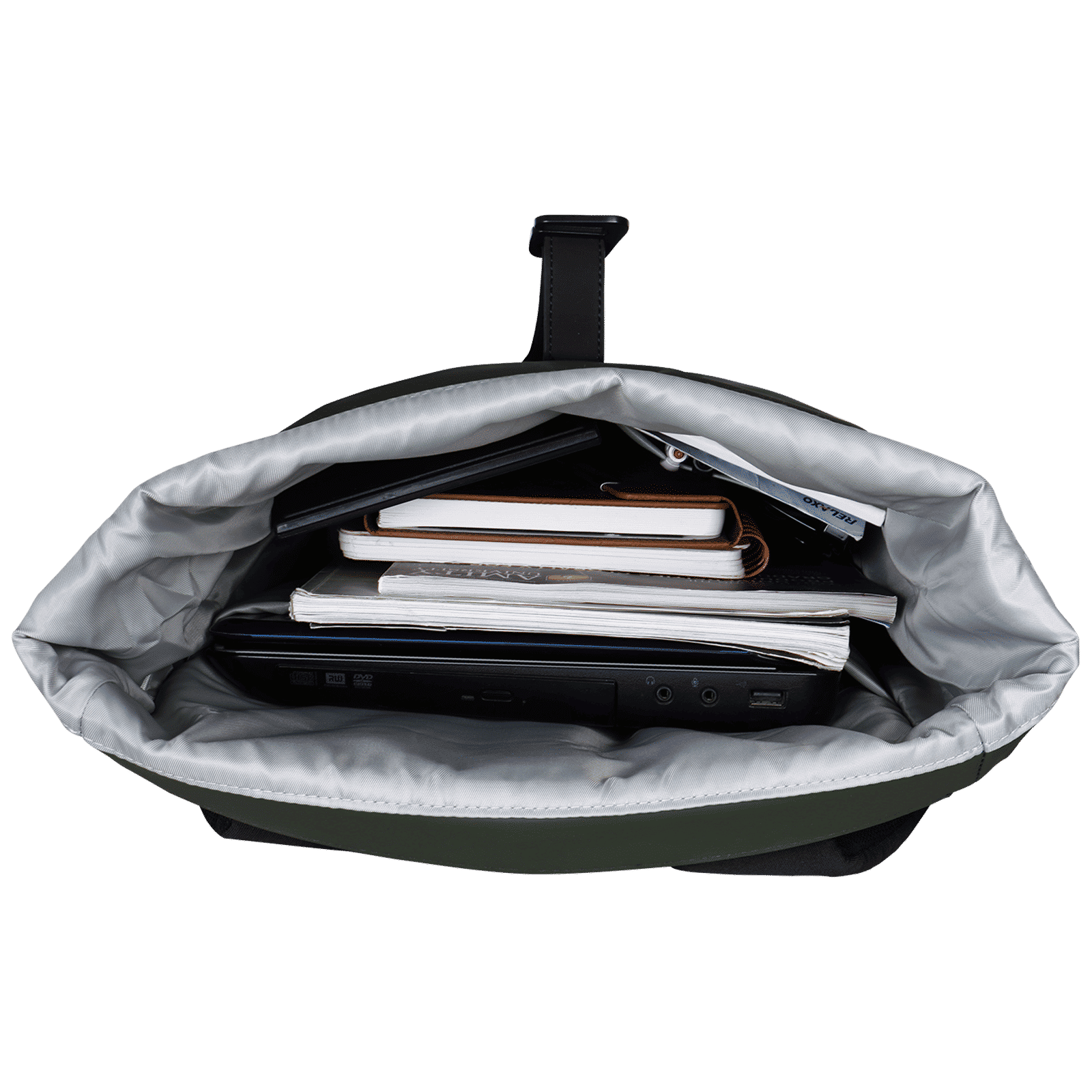 Kingsons KSWFGR11 Polyester Laptop Backpack for 15.6 Inch Laptop (13.5 L, Water Resistant, Olive Green)_5