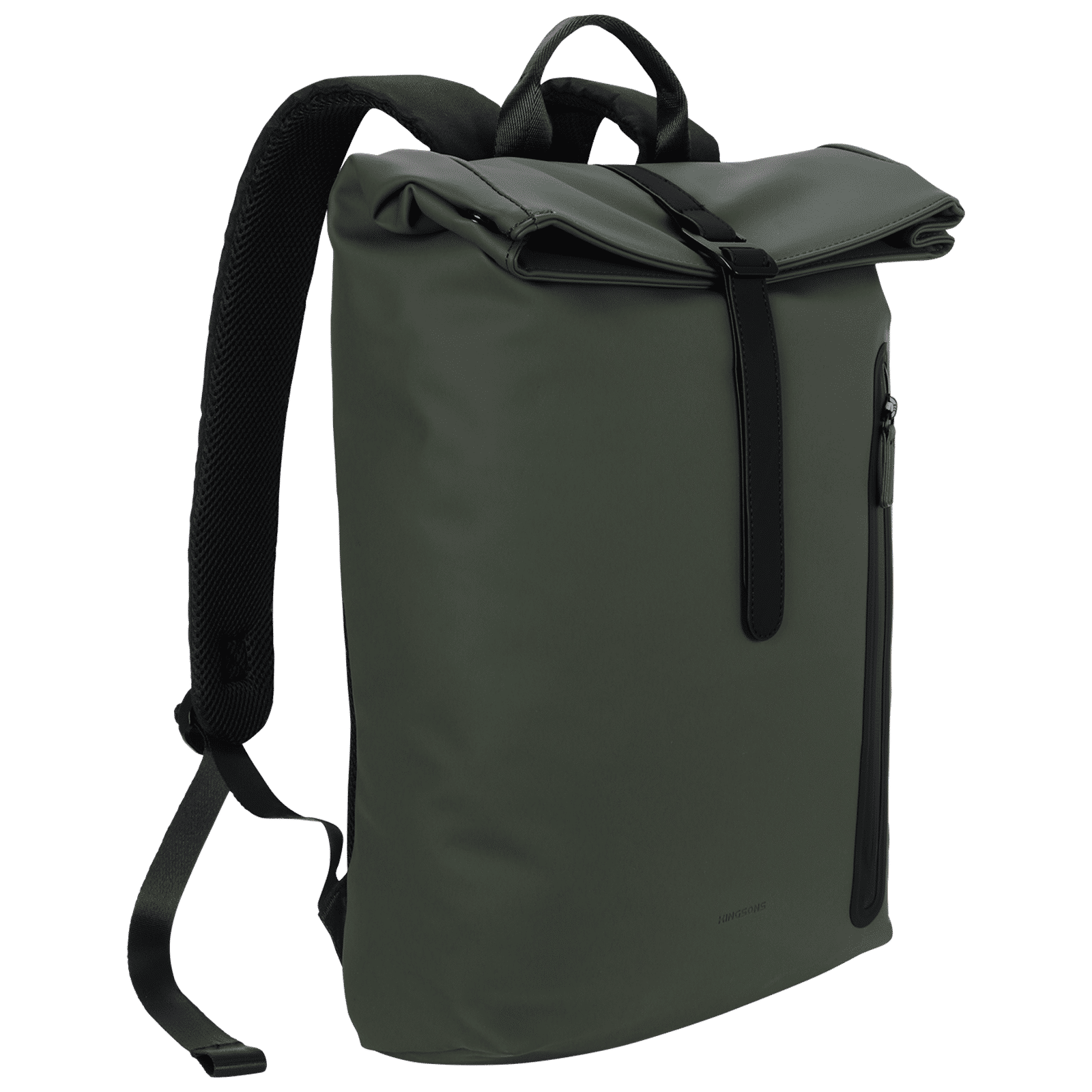 Kingsons KSWFGR11 Polyester Laptop Backpack for 15.6 Inch Laptop (13.5 L, Water Resistant, Olive Green)_6