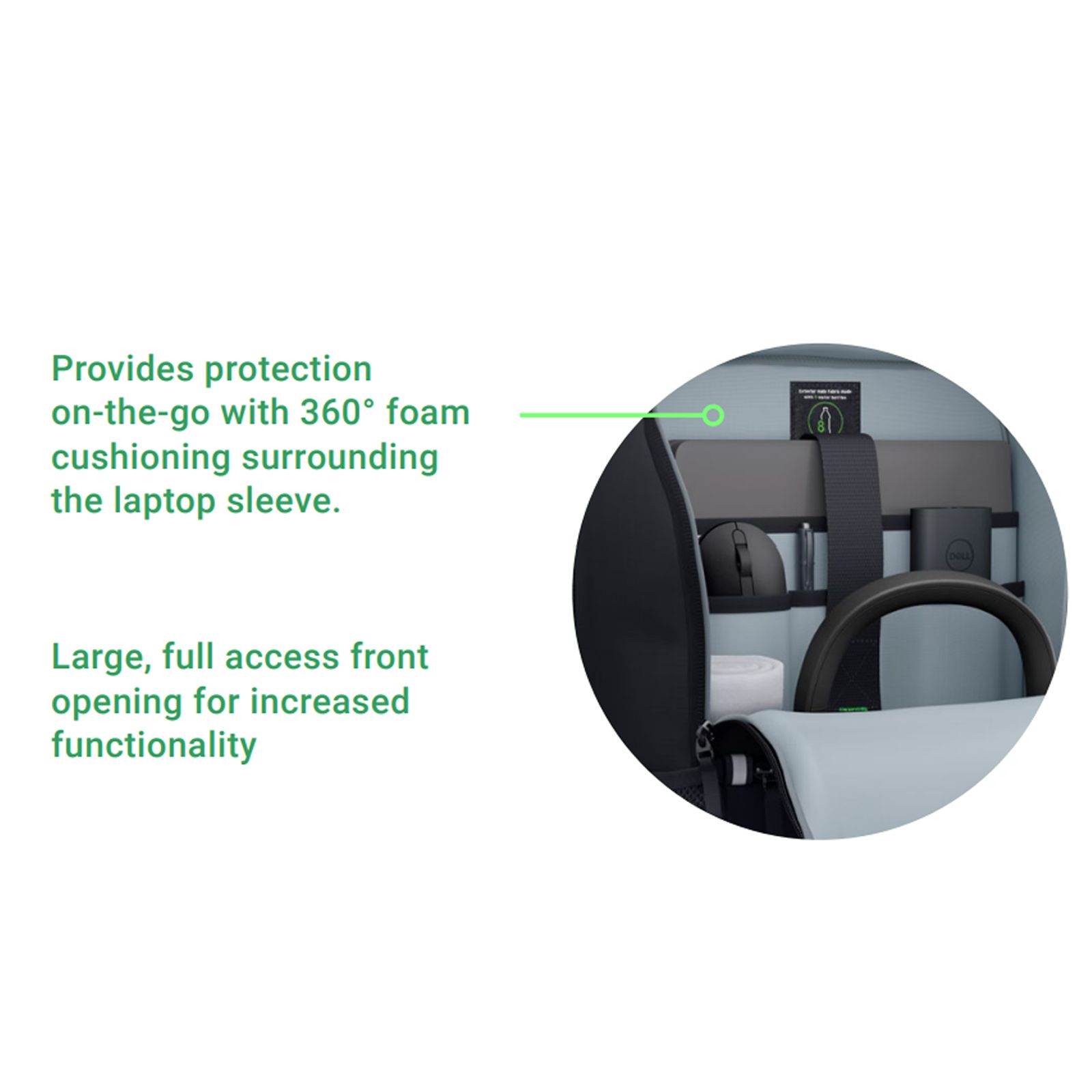 DELL EcoLoop Polyester Laptop Backpack for 14 -16 Inch Laptop (18 L, Water Resistant, Black)_11