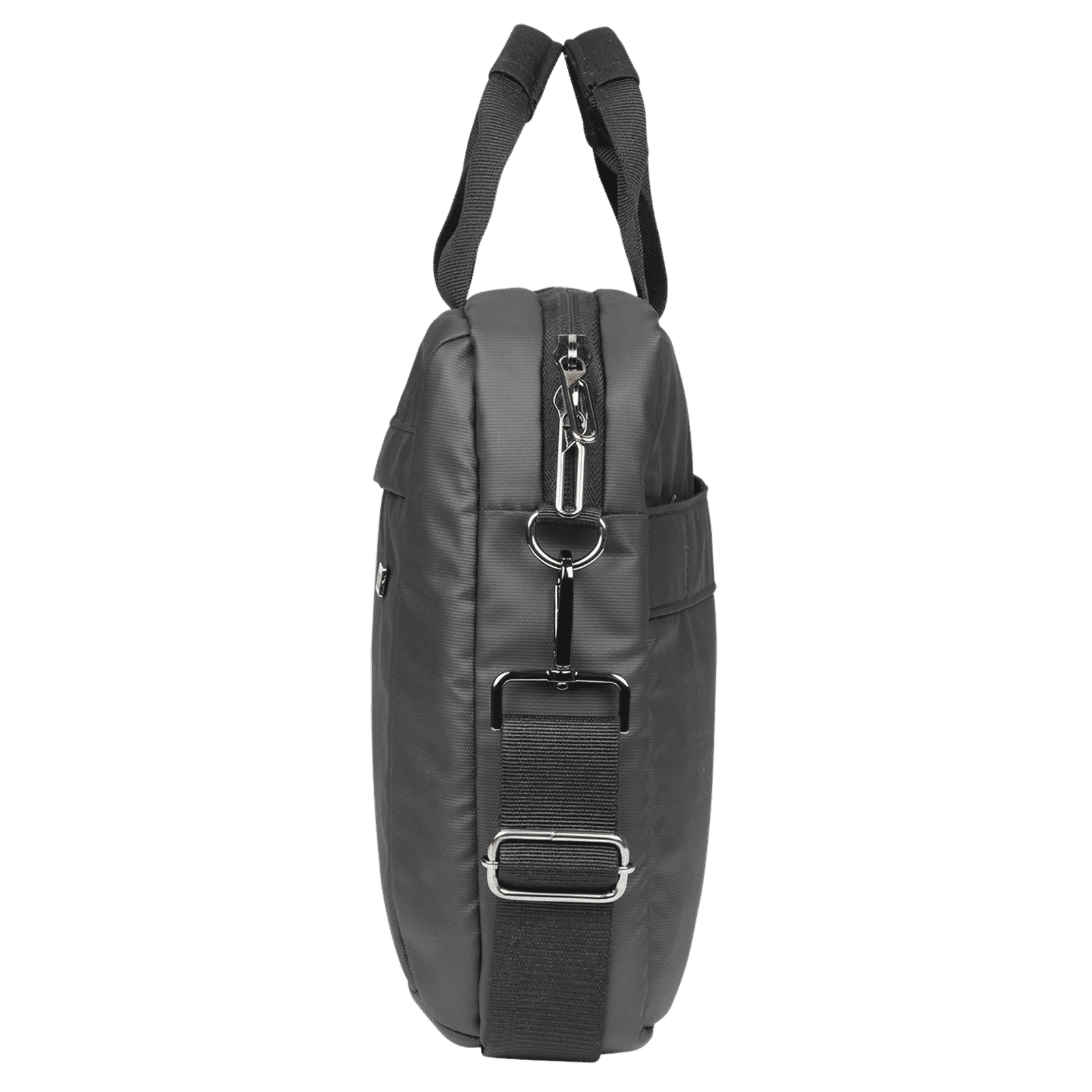 Croma Polyurethane Laptop Sling Bag for 14 Inch Laptop (Adjustable Shoulder Strap, Black)_8