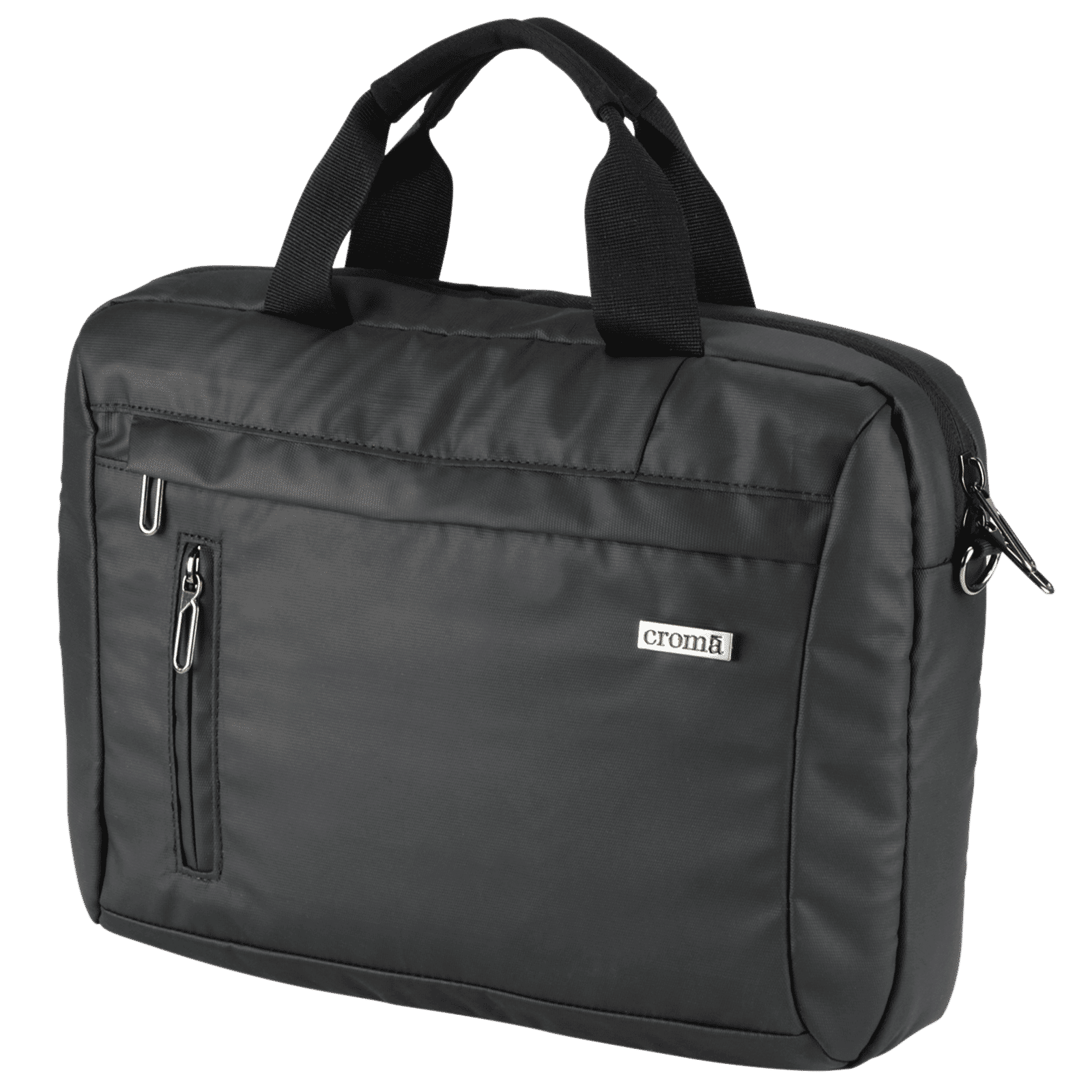 Croma Polyurethane Laptop Sling Bag for 14 Inch Laptop (Adjustable Shoulder Strap, Black)_9