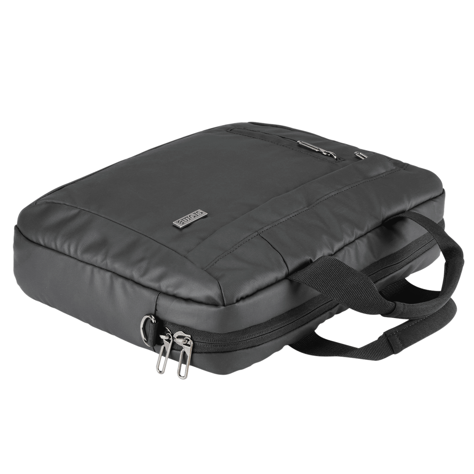 Croma Polyurethane Laptop Sling Bag for 14 Inch Laptop (Adjustable Shoulder Strap, Black)_12