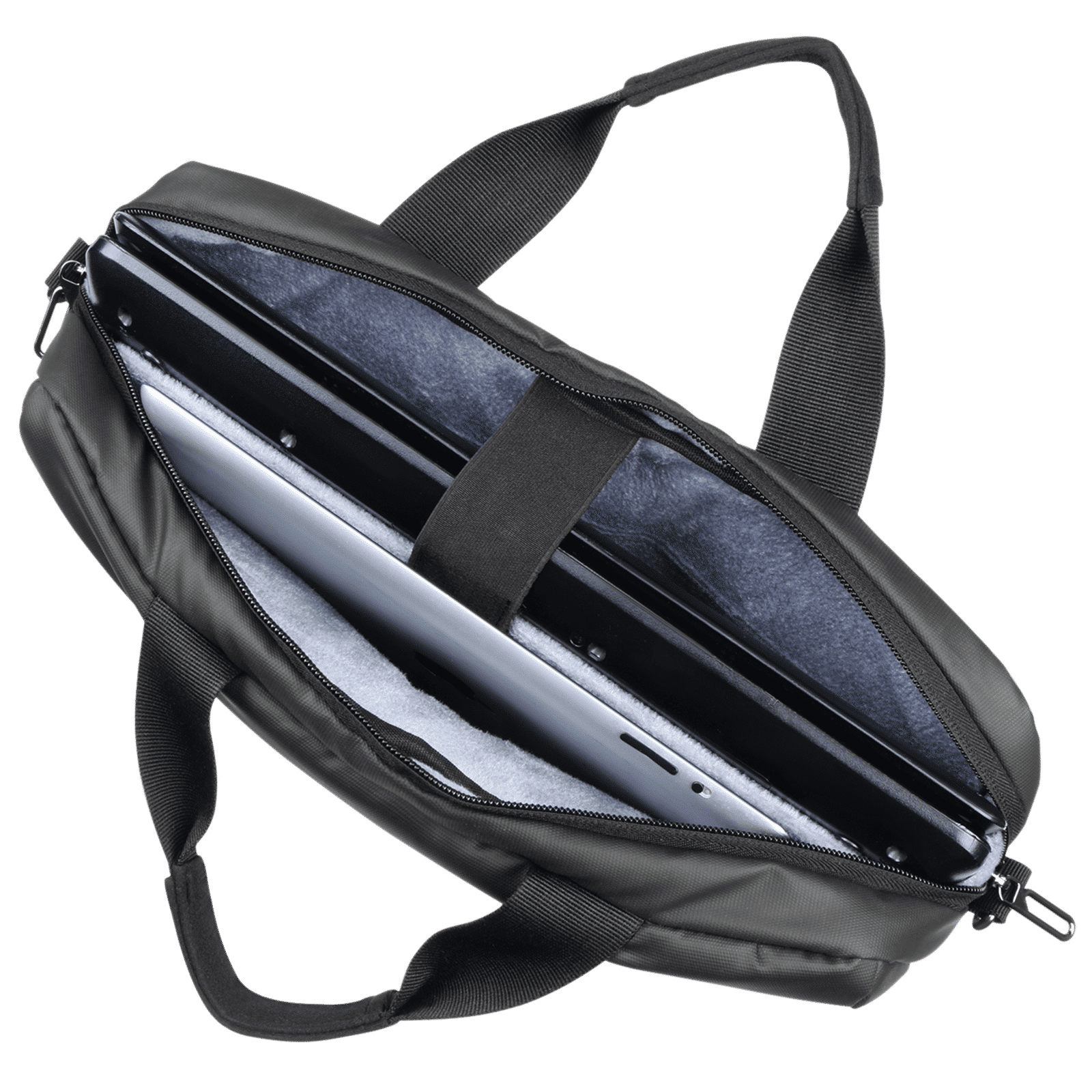 Croma Polyurethane Laptop Sling Bag for 14 Inch Laptop (Adjustable Shoulder Strap, Black)_3