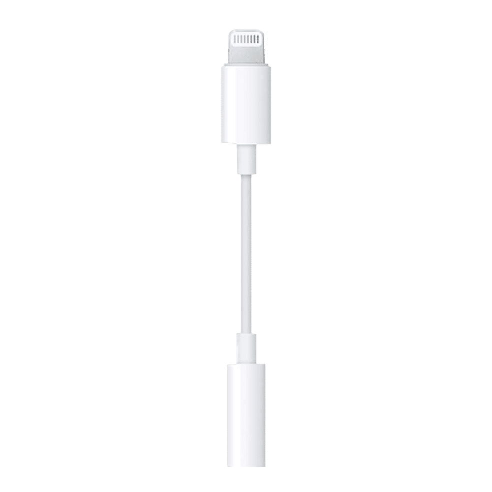 Apple Lightning to 3.5mm Aux 0.32 Feet (0.1M) Adapter (Flexible Compatibility, White)_1