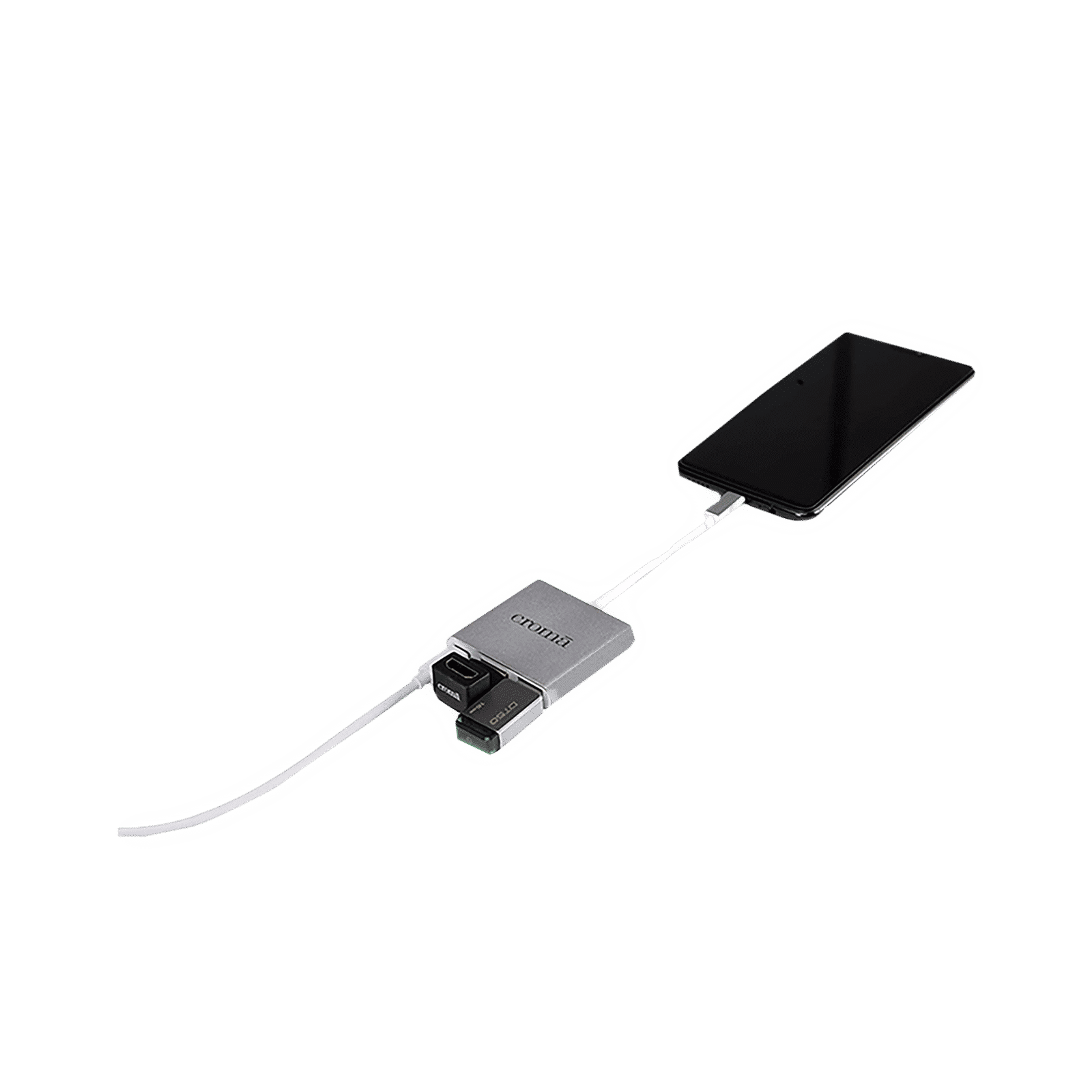 Croma USB 3.0 Type C to USB 2.0 Type A, USB 3.0 Type C, HDMI Type A USB Hub (High-Quality Material, Silver) Croma USB 3.0 Type C to USB 2.0 Type A, USB 3.0 Type C, HDMI Type A USB Hub (High-Quality Material, Silver)_3