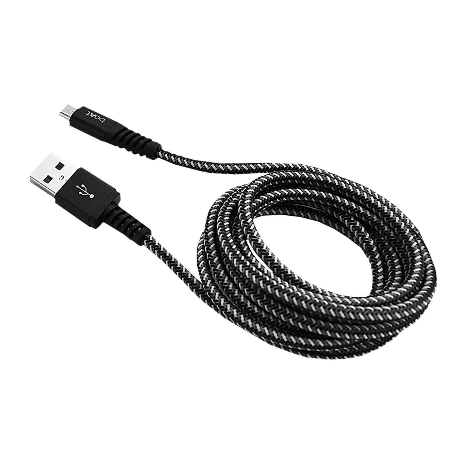 boAt Rugged 700 V3 Type A to Micro USB 4.9 Feet (1.5M) Cable (Tangle-free Design, Black)_4