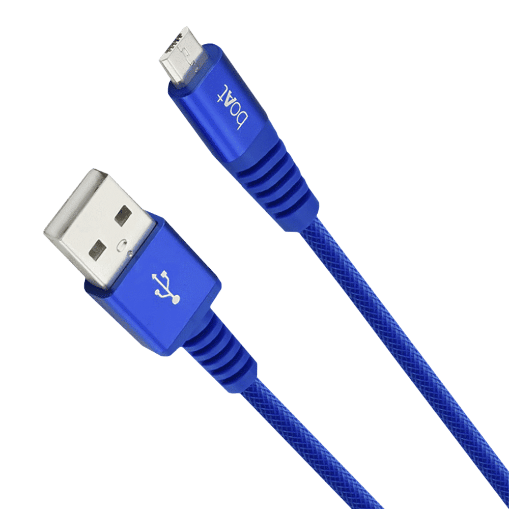 boAt Rugged 700 V3 Type A to Micro USB 4.9 Feet (1.5M) Cable (Tangle-free Design, Blue)_3