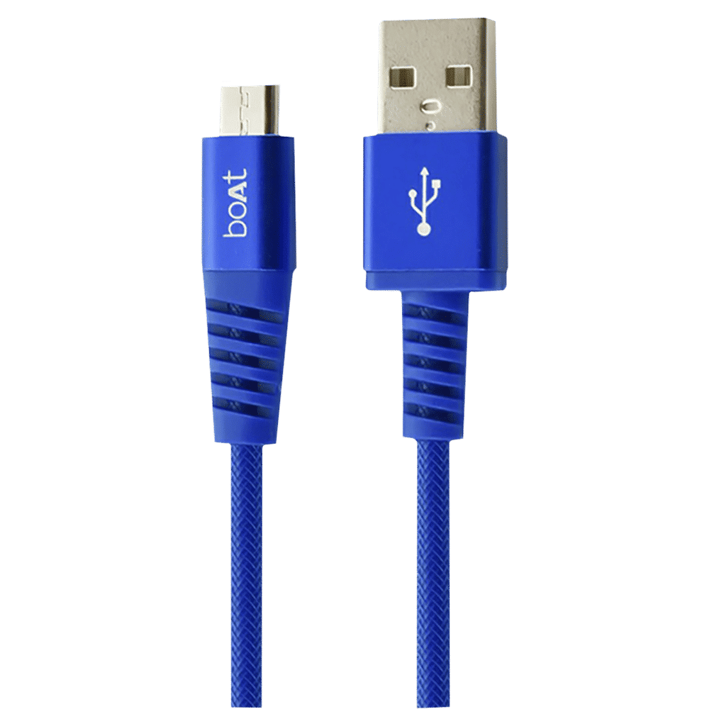 boAt Rugged 700 V3 Type A to Micro USB 4.9 Feet (1.5M) Cable (Tangle-free Design, Blue)_4