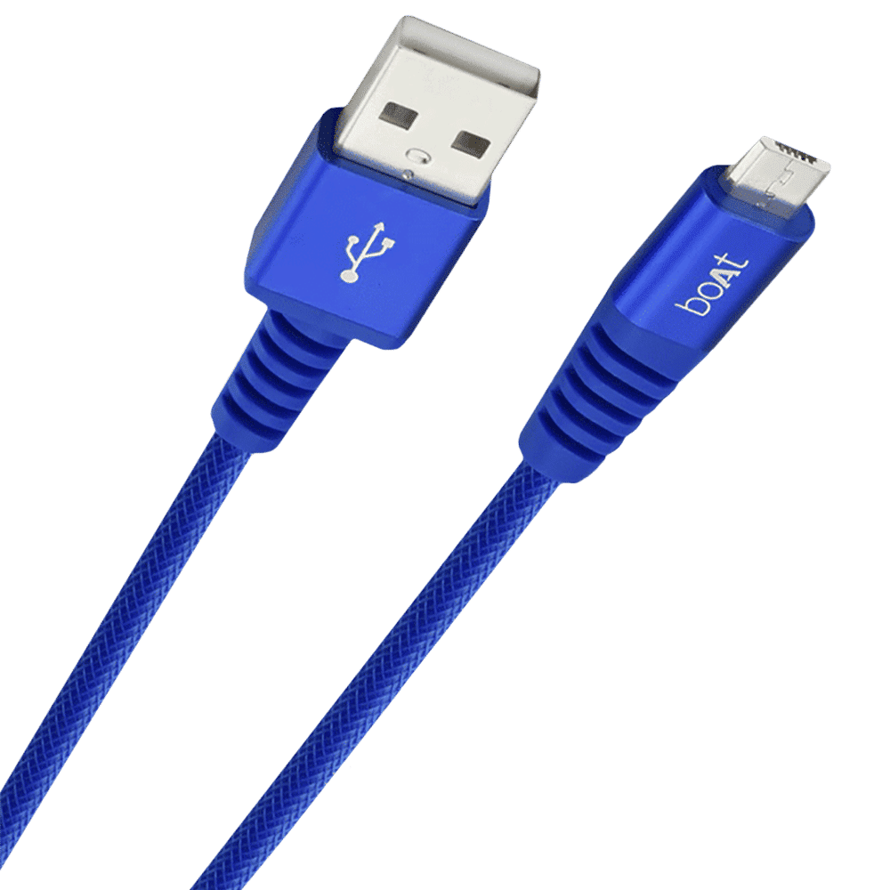 boAt Rugged 700 V3 Type A to Micro USB 4.9 Feet (1.5M) Cable (Tangle-free Design, Blue)_7
