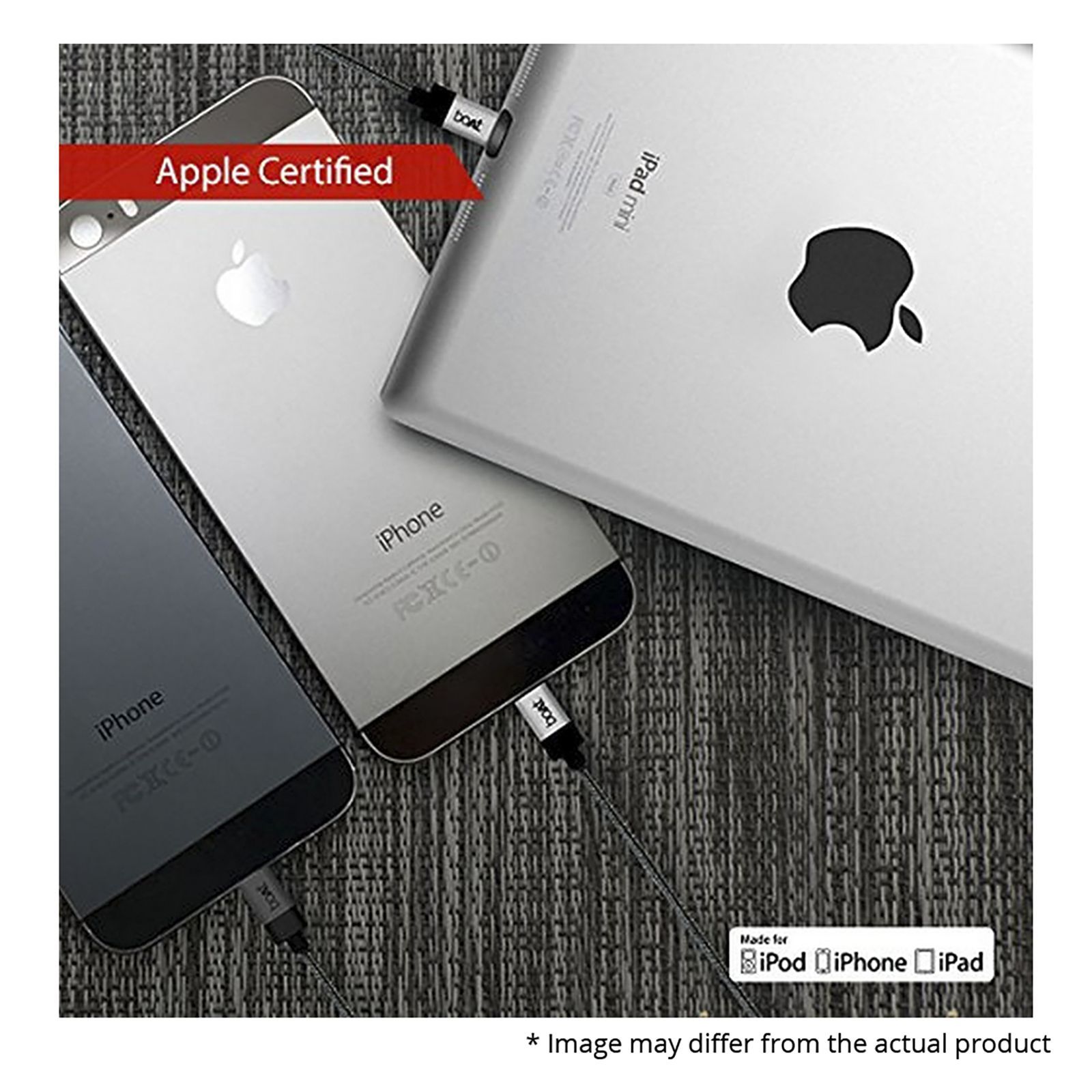 boAt LTG 500 Type A to Lightning 3.3 Feet (1M) Cable (MFi Certified, Space Grey)_6