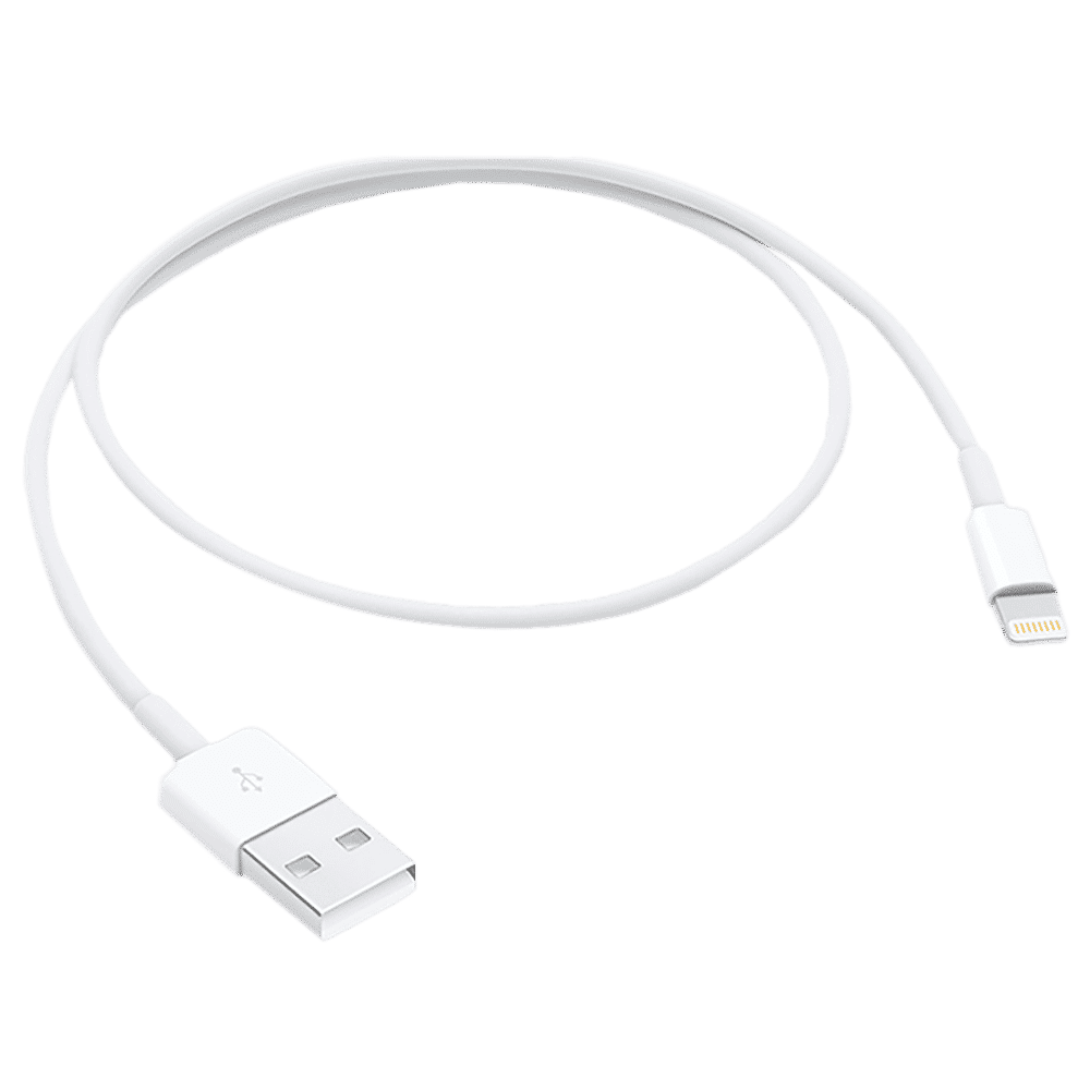 Apple Type A to Lightning 1.64 Feet (0.5M) Cable (Sync and Charge, White) Apple Type A to Lightning 1.64 Feet (0.5M) Cable (Sync and Charge, White)_1