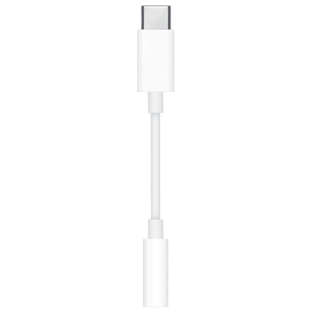 Apple Type C to 3.5mm Aux Adapter 0.23 Feet (0.07M) Cable (Premium Grade Material, White)_1