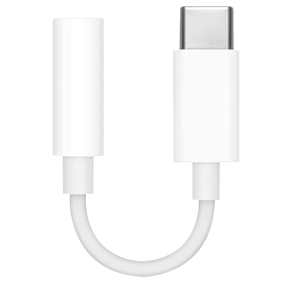 Apple Type C to 3.5mm Aux Adapter 0.23 Feet (0.07M) Cable (Premium Grade Material, White)_2