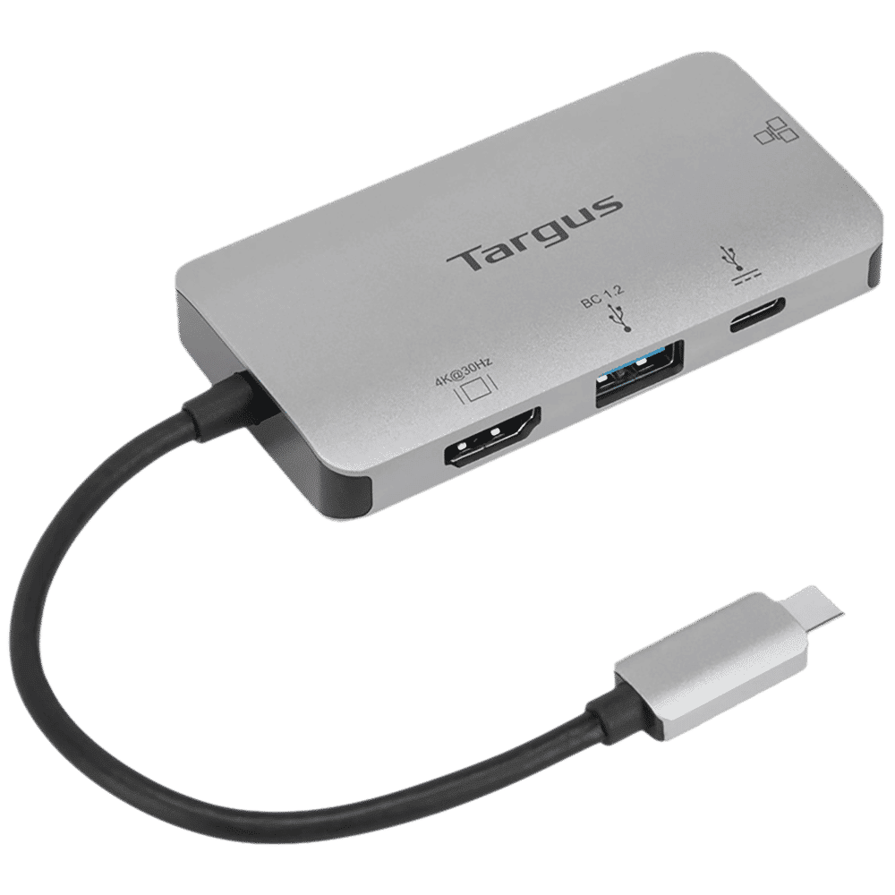 Targus USB 3.2 Type C to USB 3.2 Type A, HDMI, USB 3.2 Type C Docking Station (Sync & Charge, Grey)_1