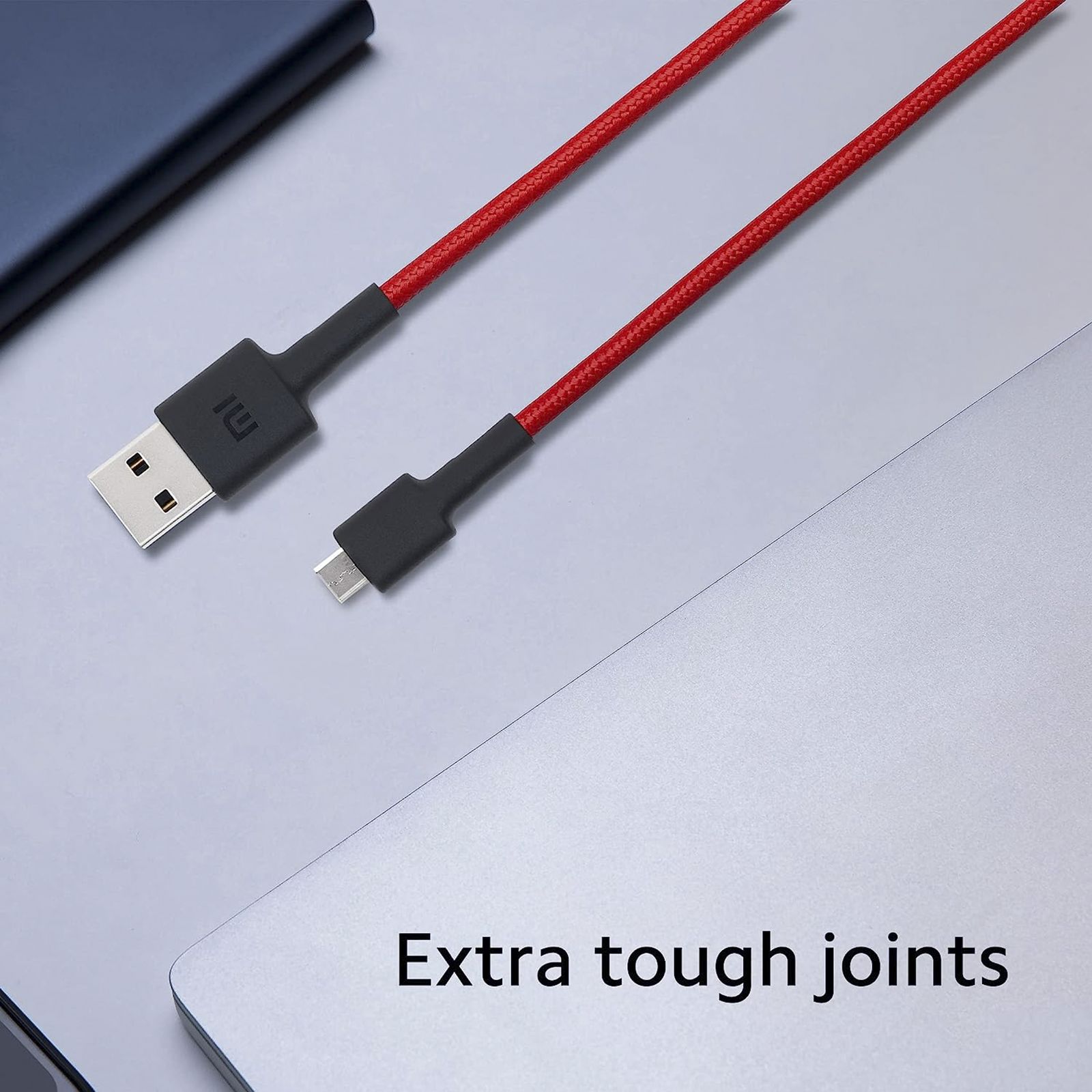 Mi Type A to Micro USB 3.3 Feet (1M) Cable (Tangle Free Design, Red)_8