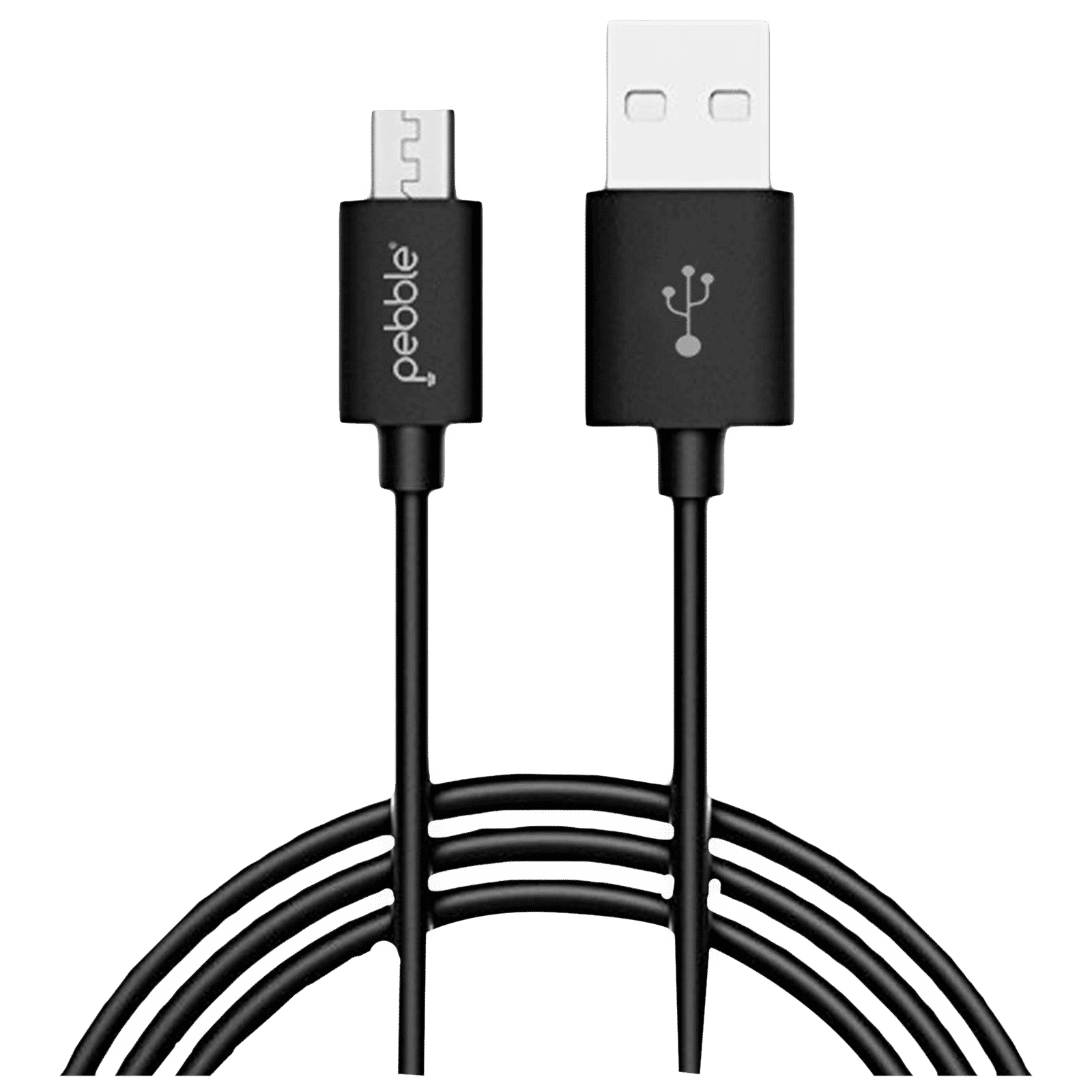 Pebble Type A to Micro USB 3.3 Feet (1M) Cable (4000 Plus Bends Lifespan, Black)_1