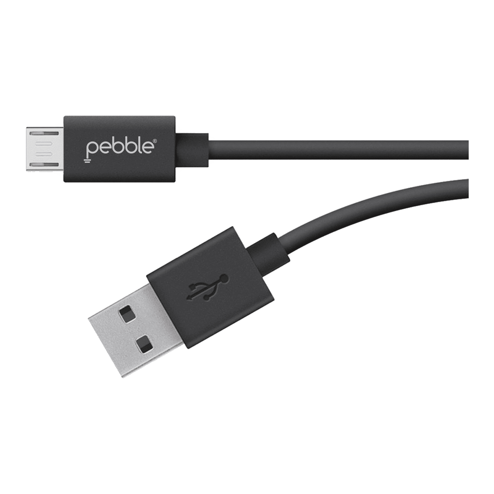 Pebble Type A to Micro USB 3.3 Feet (1M) Cable (4000 Plus Bends Lifespan, Black)_4